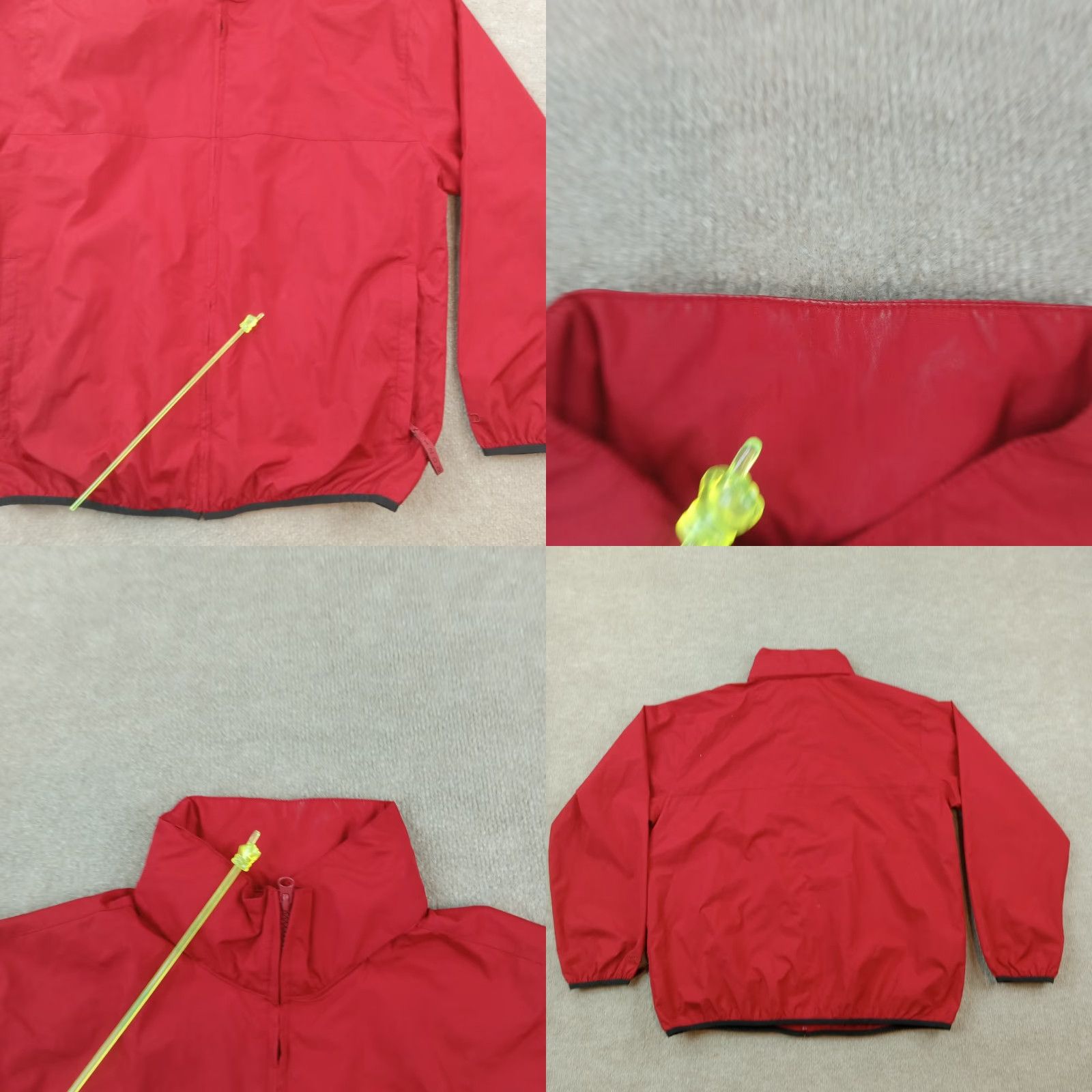 Izod IZOD Mens Medium Red Windbreaker Jacket Full Zip Hooded Lightweight Golf Size US M / EU 48-50 / 2 - 8 Thumbnail