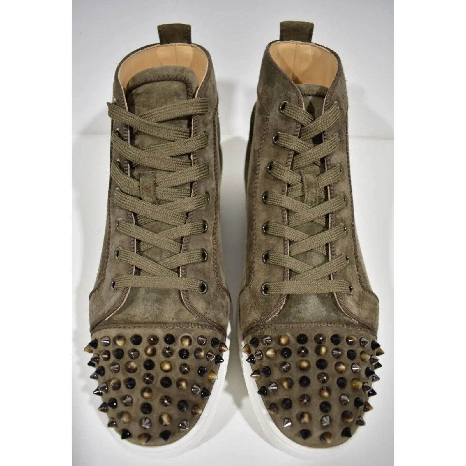Christian Louboutin Christian Louboutin Lou Spikes Orlato Silex High Top Sneaker Size US 10.5 / EU 43-44 - 6 Thumbnail