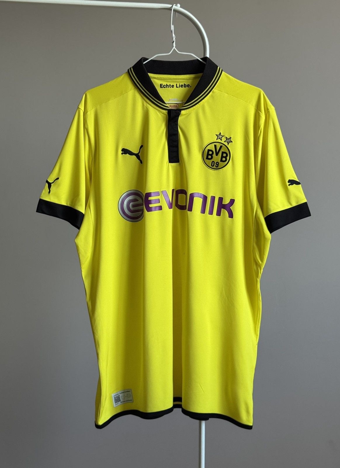 Vintage Borussia Dortmund Puma Home Shirt Jersey 2012 2013 football Size US XXL / EU 58 / 5 - 1 Thumbnail