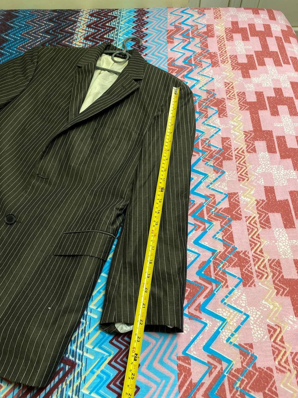 Hugo Boss Vintage Blazer Hugo Boss black striped Y2K Streetwear Size 40R - 11 Thumbnail