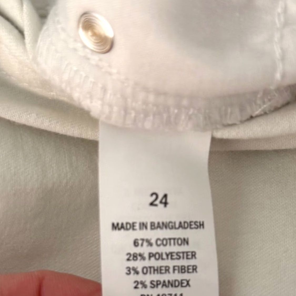 Denime Falls Creek Women Jeans White Stretch Denim Plus Size 24W Straight Leg Coastal Vintage No Coastal? Size 42" / US 20 - 6 Thumbnail