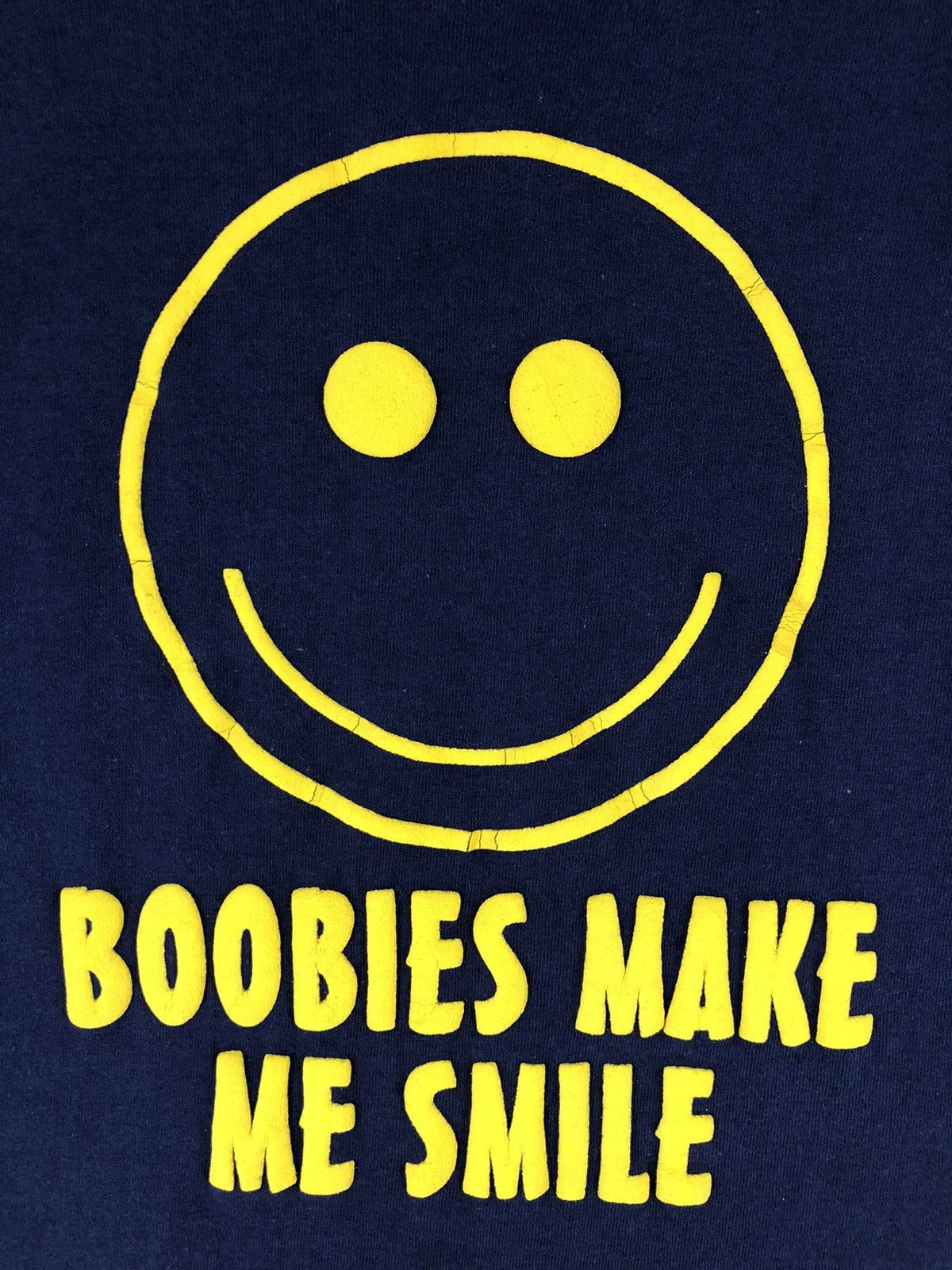 Hook-Ups × Japanese Brand Japanese Brand Spencer's Boobies Make Me Smile Logo Tshirt Size US XL / EU 56 / 4 - 5 Thumbnail