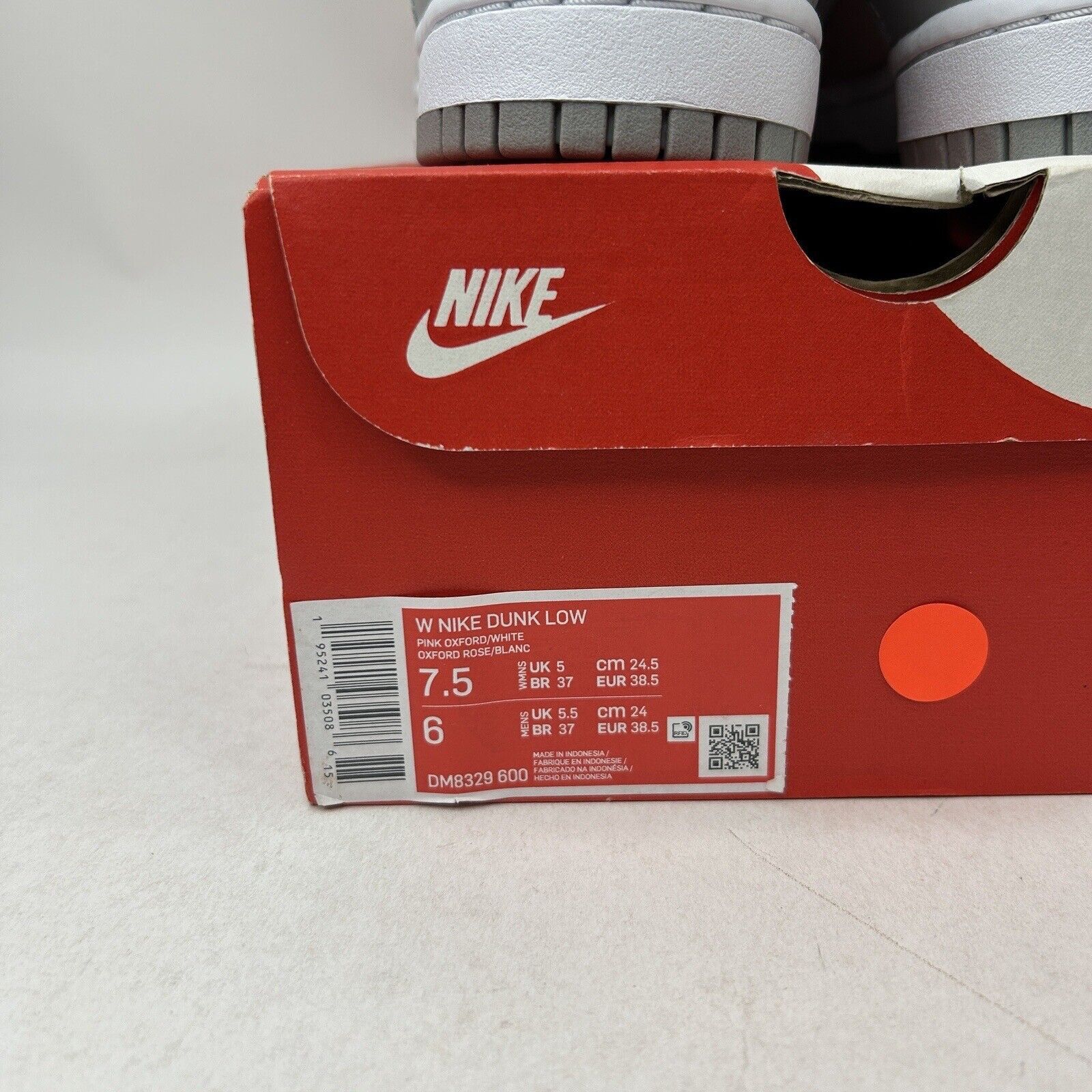 Nike Nike Dunk Low WMNS “Soft Grey Pink Oxford” 2024 Size US 7.5 / IT 37.5 - 5 Thumbnail