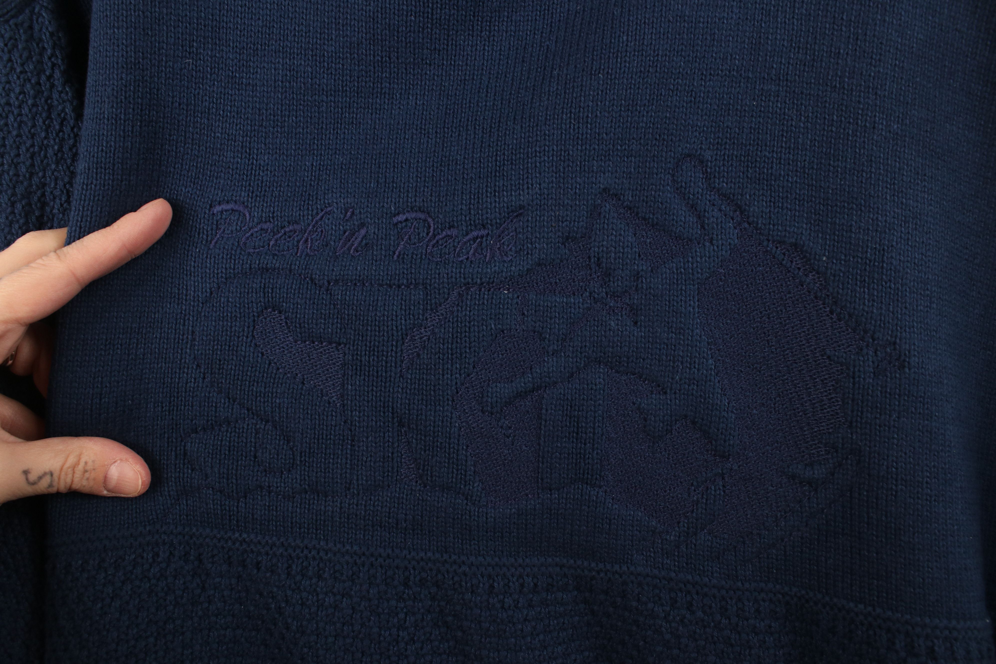 Vintage Vintage 90s Streetwear Peek n Peak Ski Skiing Knit Sweater Size US XL / EU 56 / 4 - 4 Thumbnail