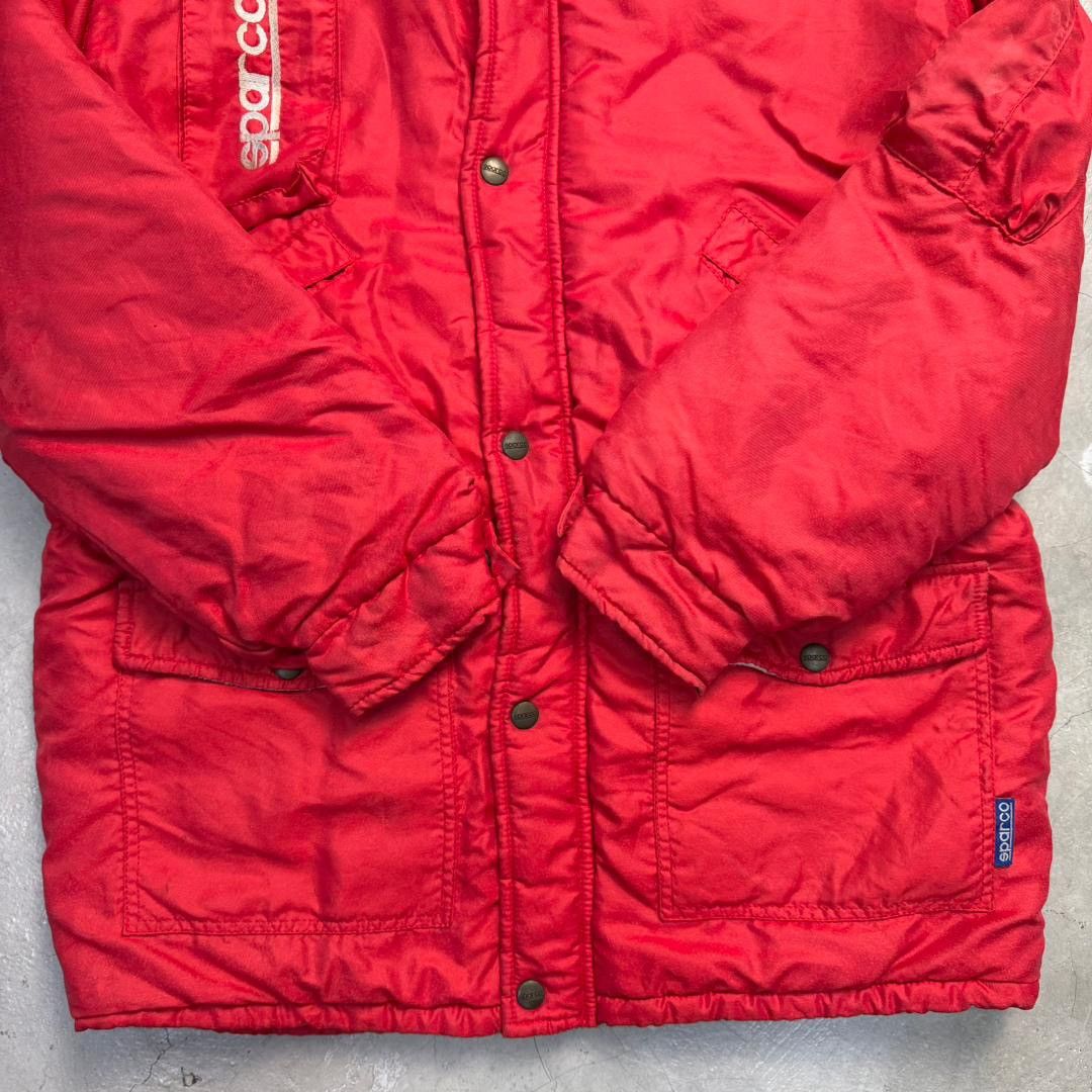 Gear for Sports Vintage Sparco Red Puffer Jacket / Parka - Made In Italy Size US XL / EU 56 / 4 - 10 Thumbnail