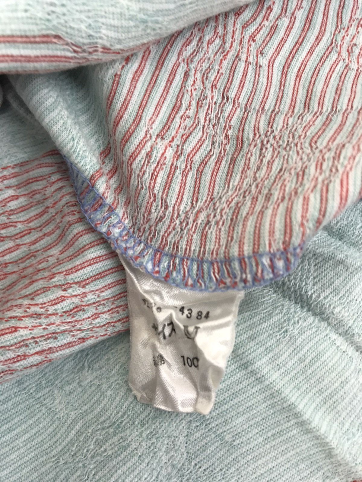 Trussardi Trussardi Striped Block Single Pocket Floral Design Polo Tee Size US M / EU 48-50 / 2 - 6 Thumbnail