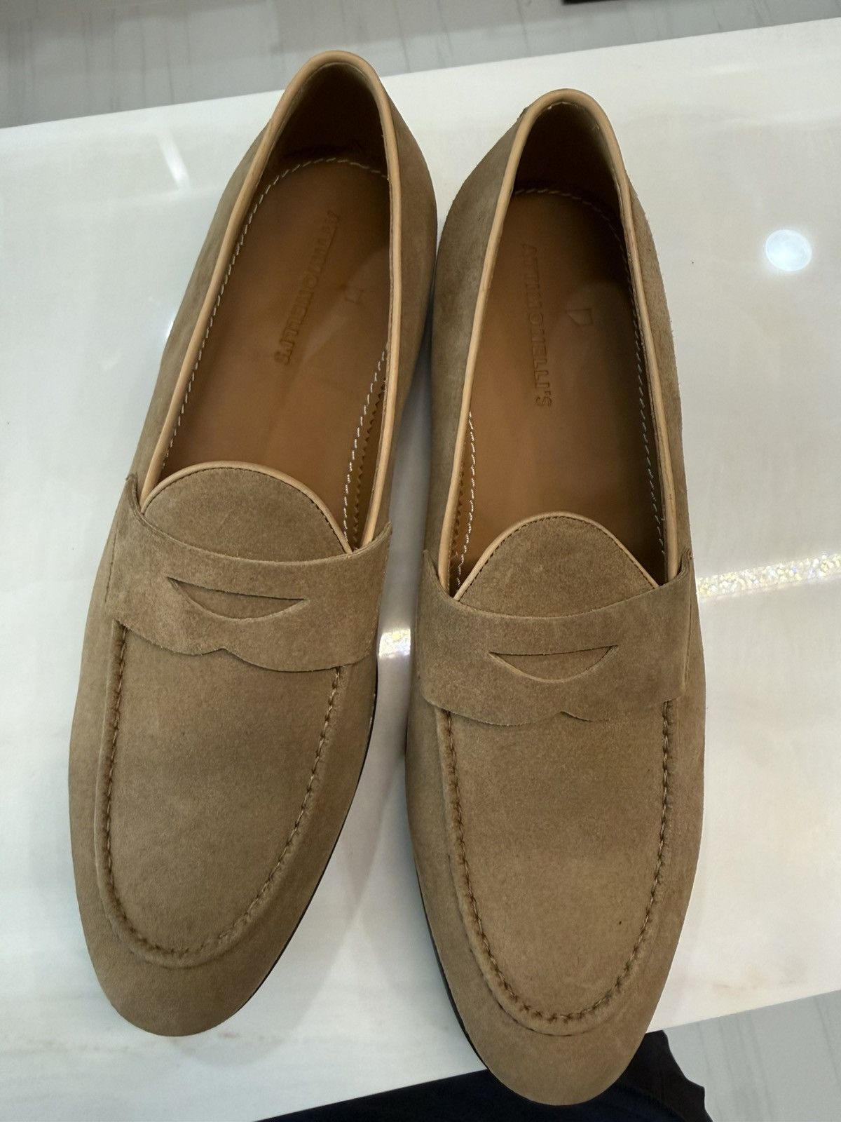 Other Attimonelli’s Suede Loafers 11.5 $795 Size US 11.5 / EU 44-45 - 2 Thumbnail