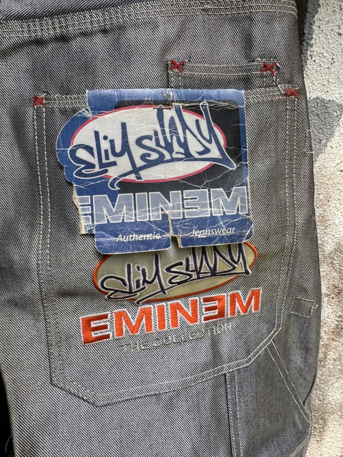 Eminem × Vintage VERY RARE🔥Vintage EMINEM HIPHOP BAGGY FLARE PANTS BOSS02 Size US 34 / EU 50 - 15 Thumbnail
