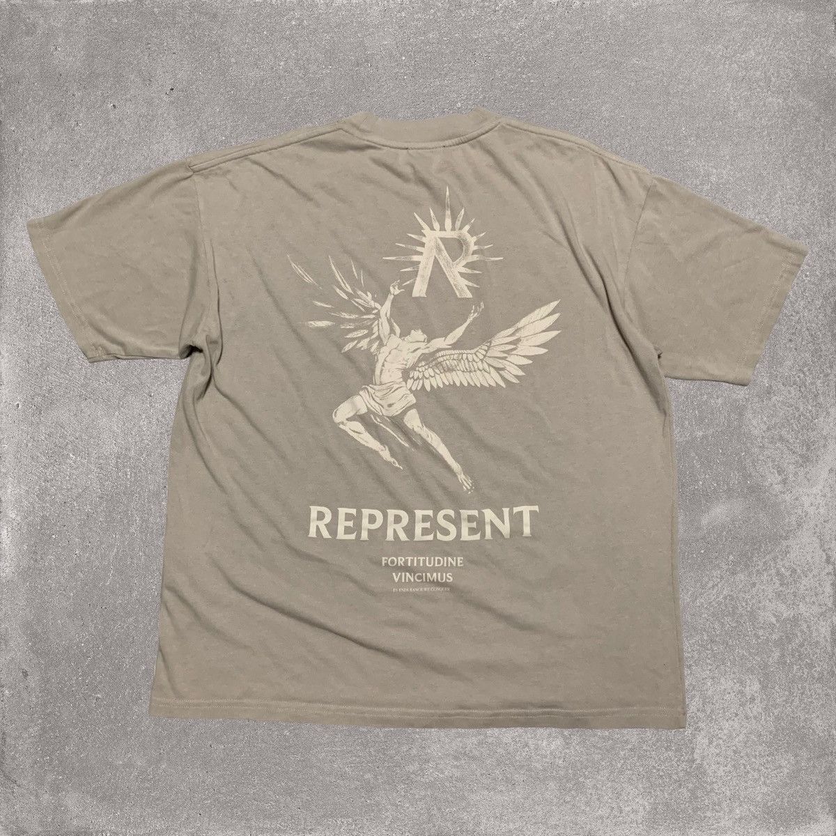 Represent Clo. Represent Medium Icarus Beige Taupe Tee Size US M / EU 48-50 / 2 - 1 Thumbnail