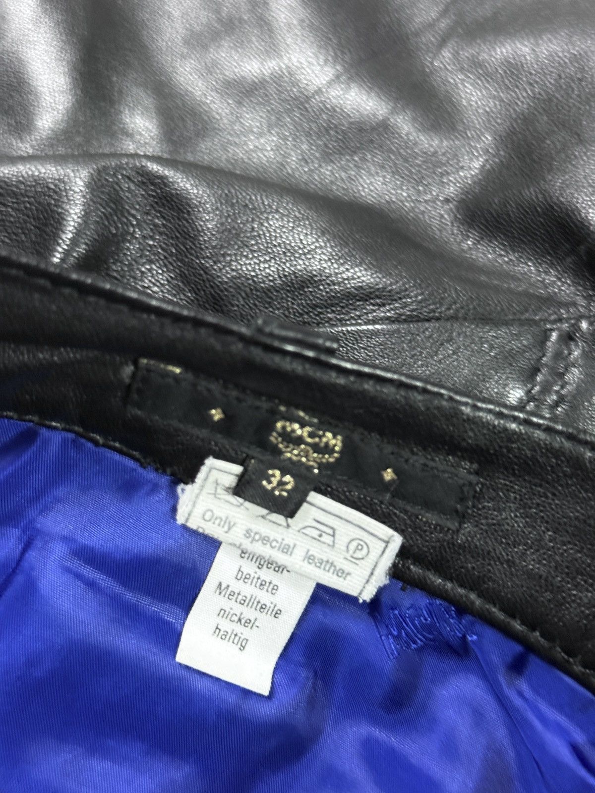 MCM MCM Black Leather Pants Vintage Size US 32 / EU 48 - 6 Thumbnail