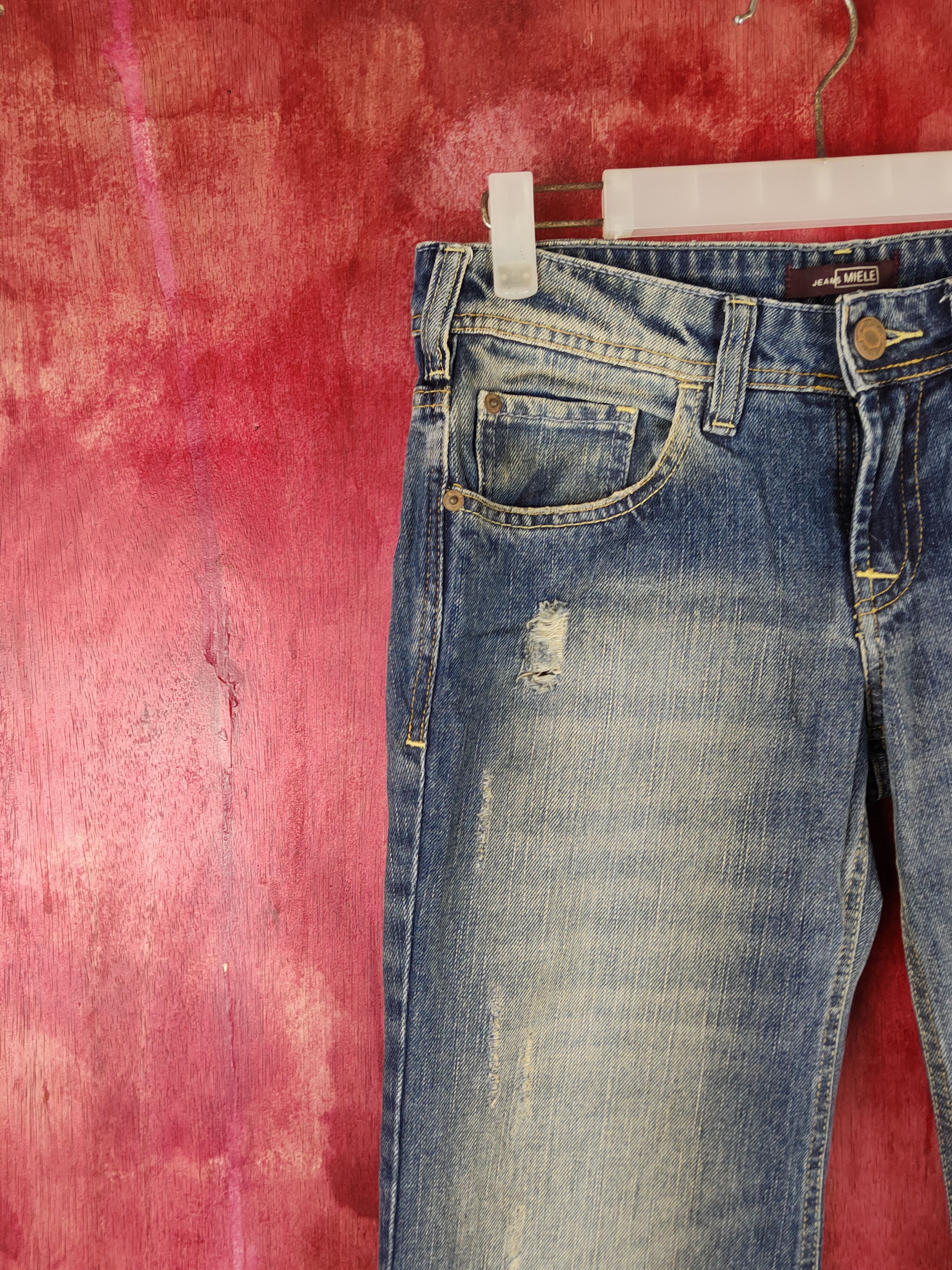 If Six Was Nine DL Jeans Miele Dark Blue Distressed Multipocket Denim #S1536 Size 26" / US 2 / IT 38 - 3 Thumbnail