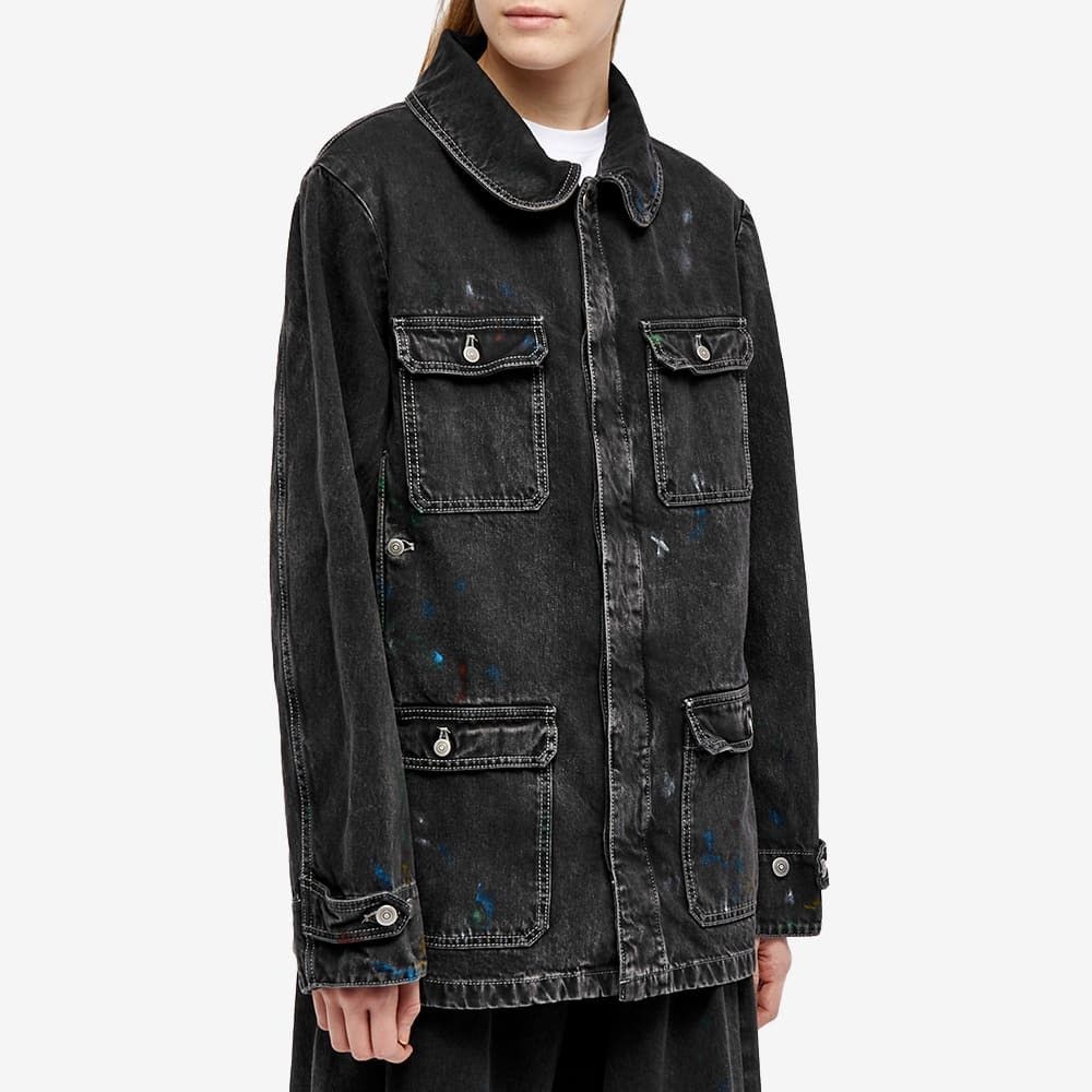 Maison Margiela o1y0625 Denim Jacket in Black Size S / US 4 / IT 40 - 3 Thumbnail