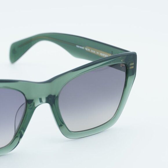 Rag & Bone Rag & Bone RNB1046/G/S 01ED PR Sunglasses Green Square Frame Size ONE SIZE - 2 Thumbnail