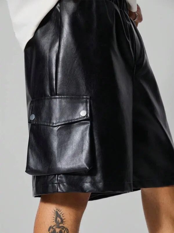 Japanese Brand Kizuki x Koga PU Leather Punk Shorts Rock Size US 34 / EU 50 - 1 Thumbnail