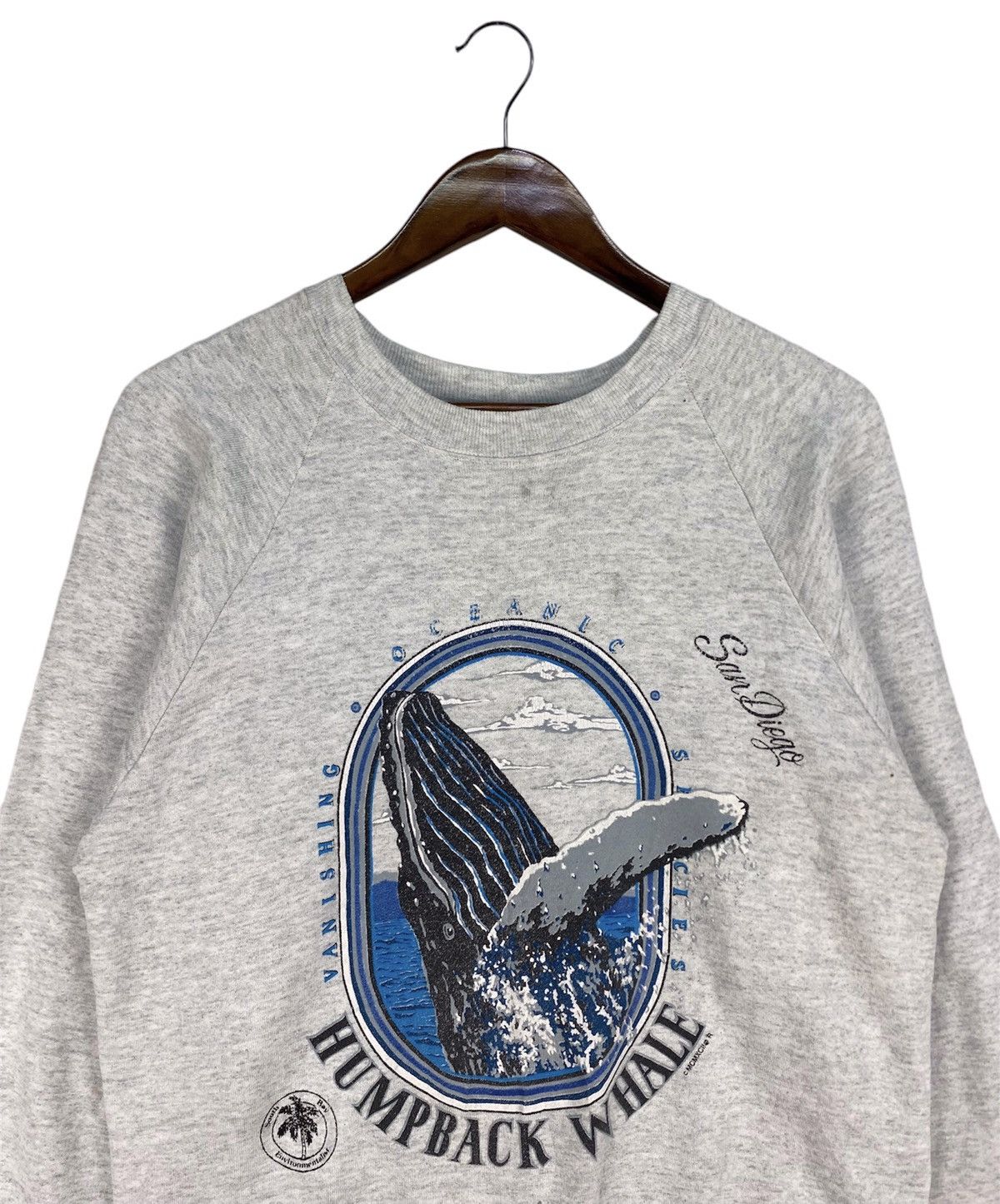 Designer × Japanese Brand × Vintage 🔥RARE🔥VINTAGE 90s HUMPBACK WHALE SWEATSHIRT Size US M / EU 48-50 / 2 - 3 Thumbnail