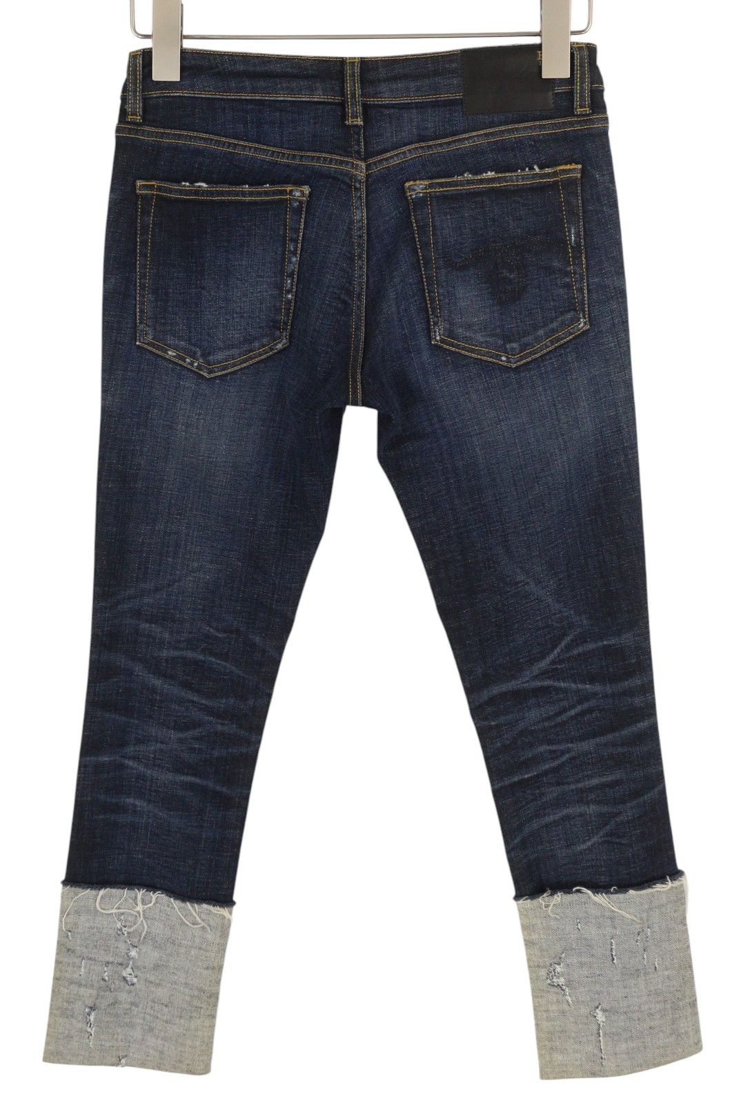 R13 KATE 27 Skinny Cuff Howell Indigo Cropped Jeans 85427 Size 27" / US 4 / IT 40 - 4 Thumbnail