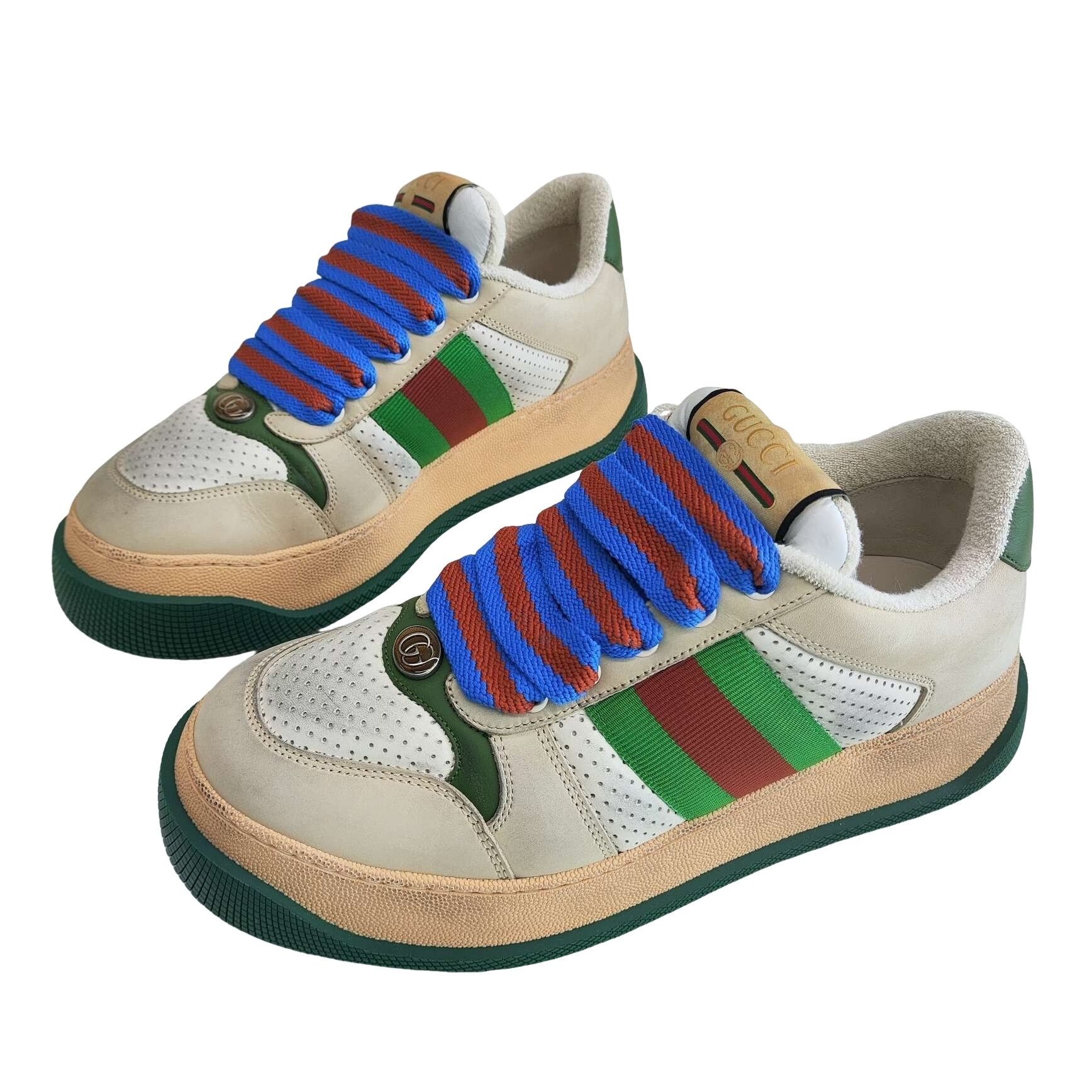 Gucci Gucci Screener Leather Low-Top Sneakers Size 8.5 Size US 8.5 / EU 41-42 - 1 Thumbnail