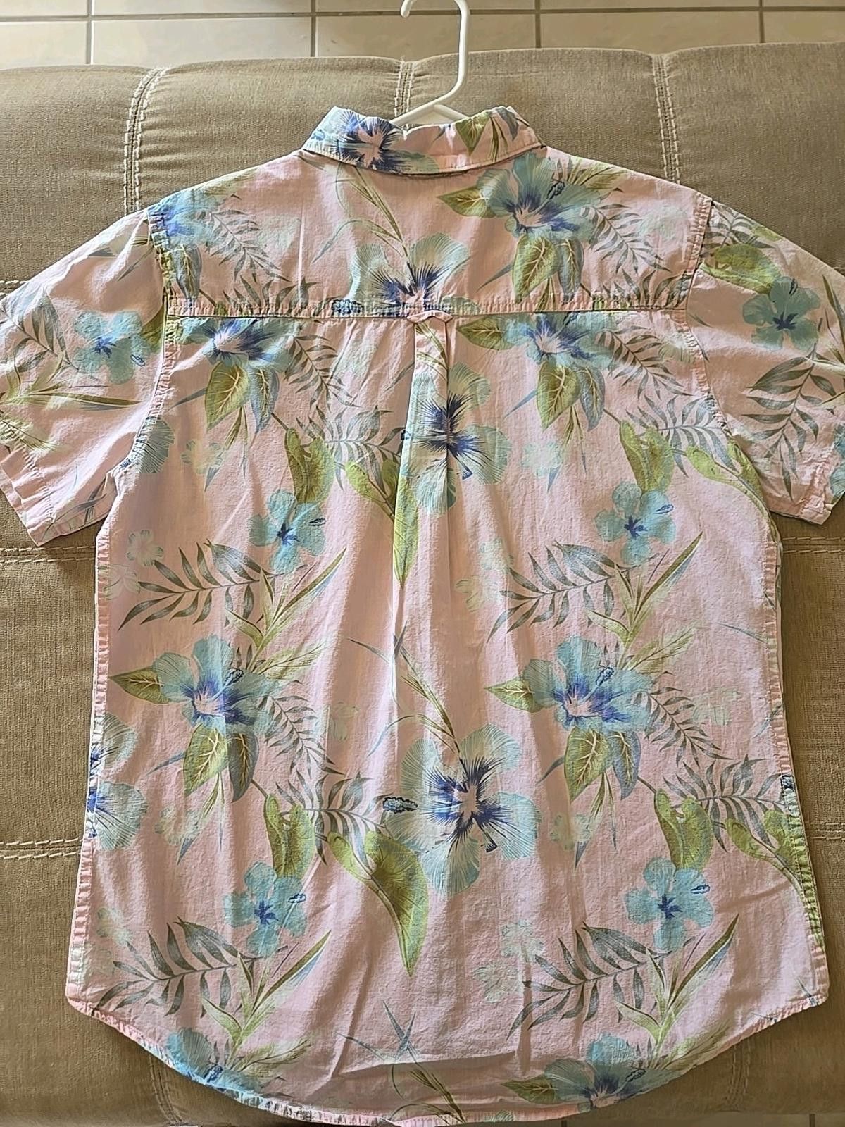 Other Vtg Mens L Cotton On Pink Floral Short Sleeve Hawaiian Shirt Size US L / EU 52-54 / 3 - 3 Thumbnail