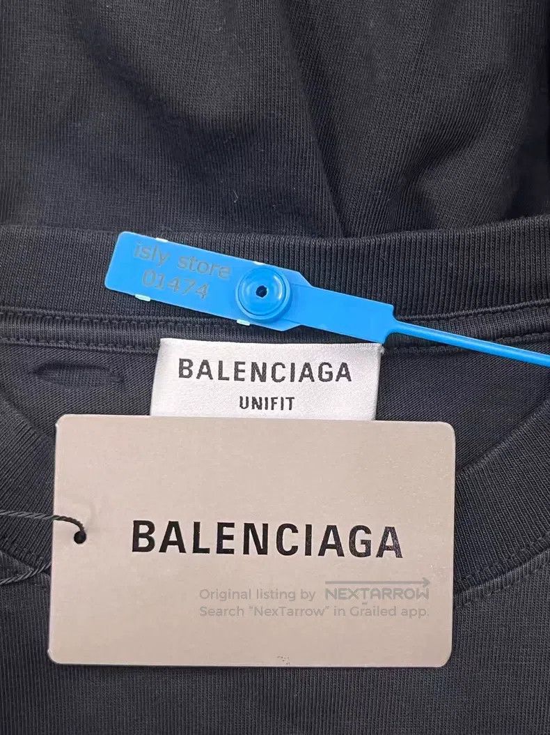 Balenciaga Balenciaga Letter printed round neck hole short-sleeve T-s Size S / US 4 / IT 40 - 5 Thumbnail
