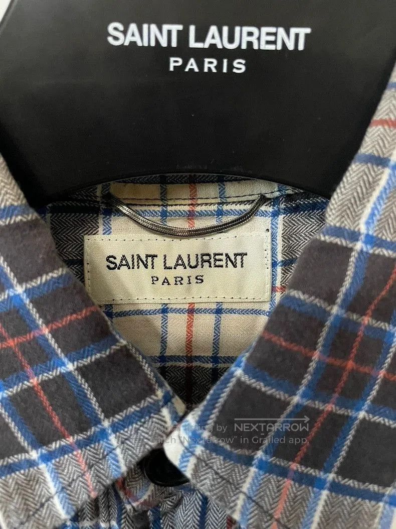 Saint Laurent Paris Saint Laurent SLP Plaid Sleeveless Shirt. Size US XS / EU 42 / 0 - 2 Thumbnail