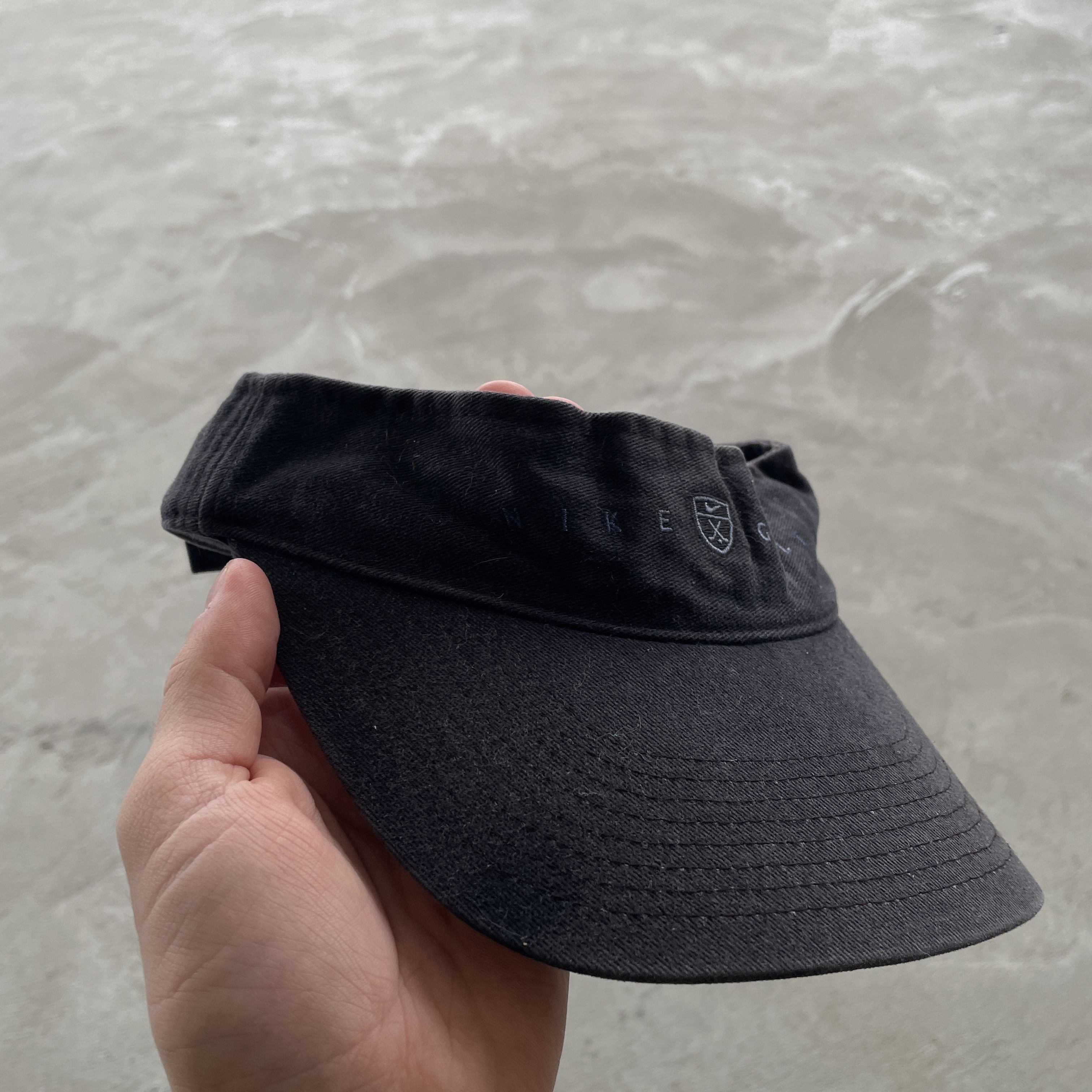 Nike Vintage Nike Golf Visor Hat Shield Logo Black Sun Headband Size ONE SIZE - 3 Thumbnail