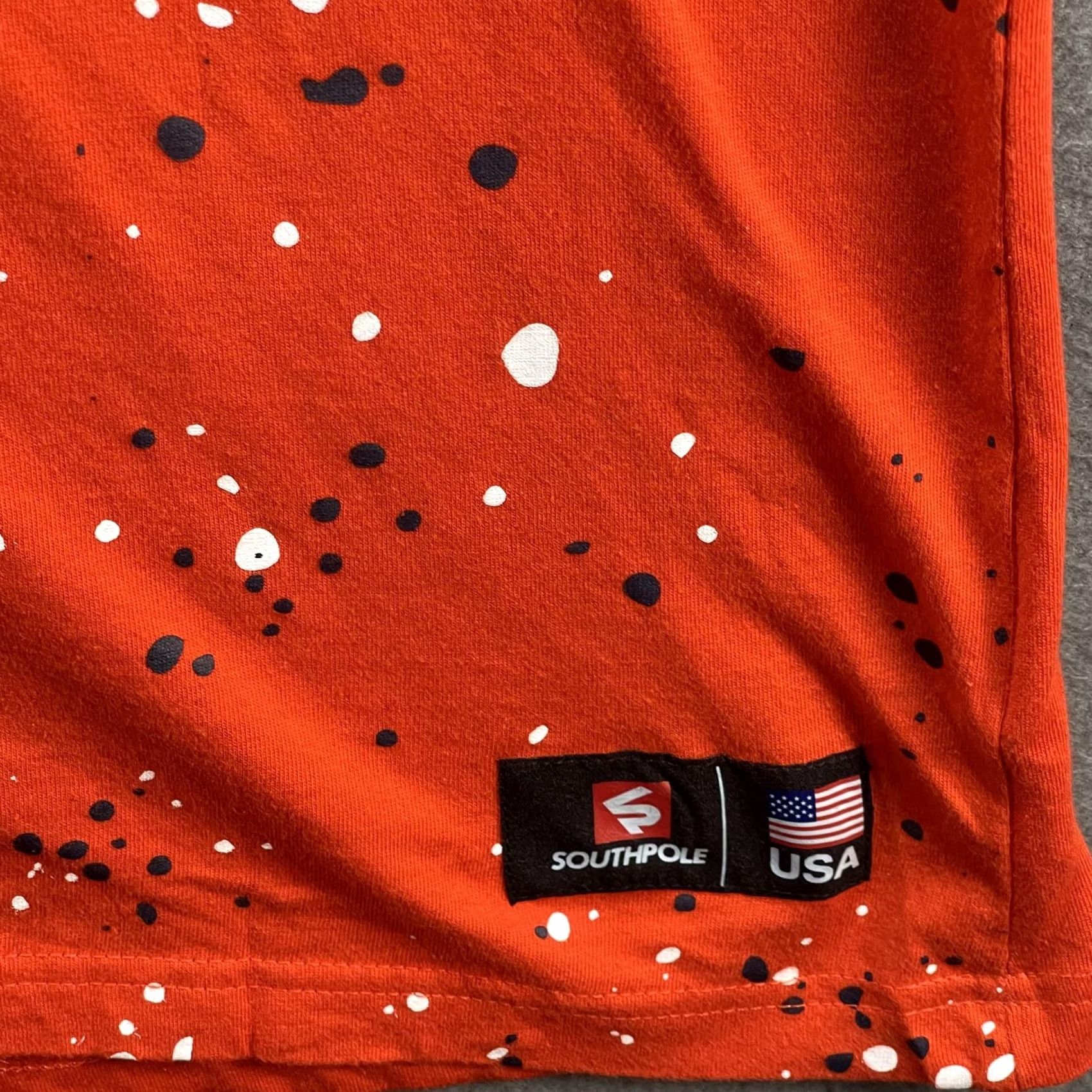Southpole VINTAGE Southpole NASA Shirt Mens Large Orange Black Splatter Crewneck USA Space Tee Size US L / EU 52-54 / 3 - 4 Thumbnail