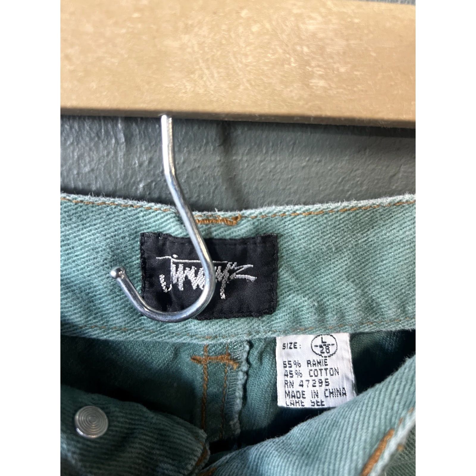 J Brand Jimmy’Z Brand Green Shorts Men’s 28 7” Inseam Camouflage Zip Pocket Button Logo/ Zipper Regular Chino Casual Grunge American Styles Mens Size US 28 / EU 44 - 3 Thumbnail