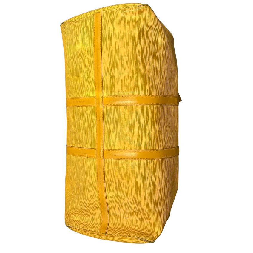 Louis Vuitton Louis Vuitton Keepall 55 Travel Bag Yellow Epi Leather Size ONE SIZE - 5 Thumbnail