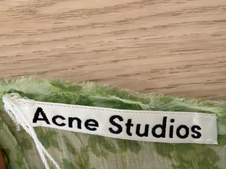 Acne Studios Acne Studios size:36 Green floral print dress Size M / US 6-8 / IT 42-44 - 5 Thumbnail