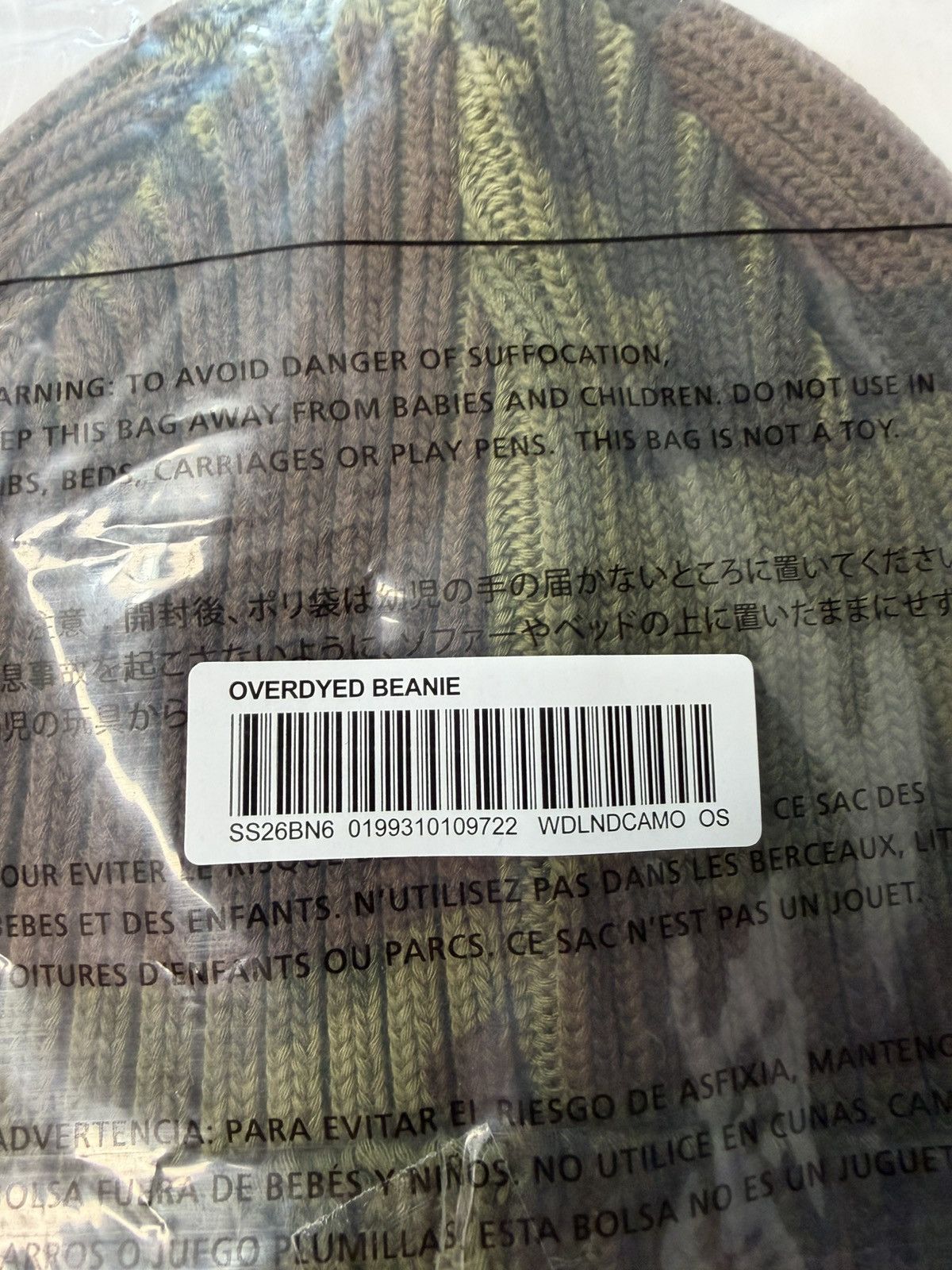 Supreme Overdyed Beanie SS26 Woodland Camo Brand New Size ONE SIZE - 4 Thumbnail