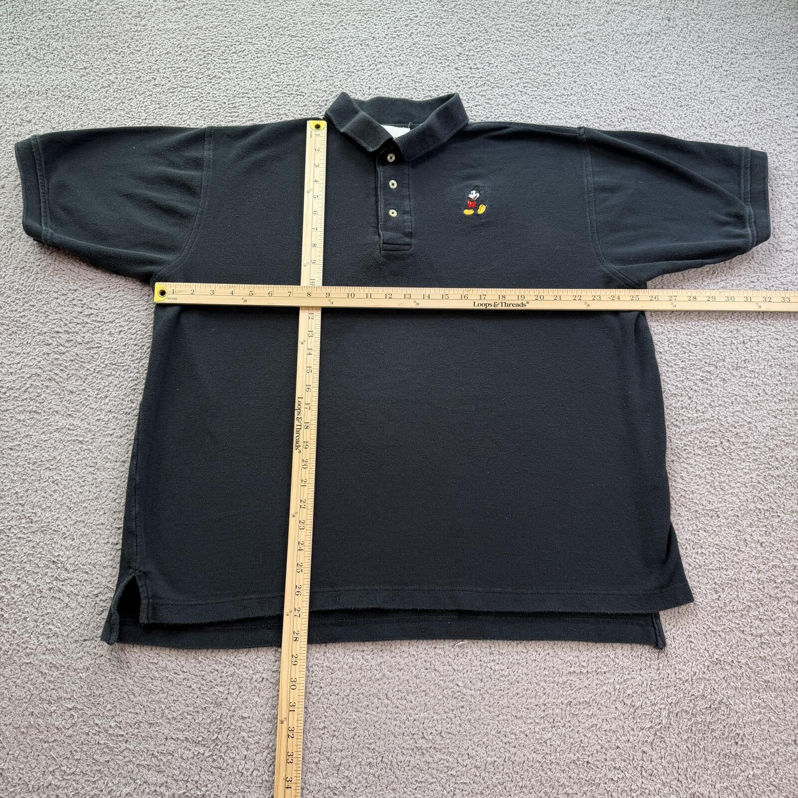 Disney Vintage 90s Walt Disney World Mickey Mouse Polo Shirt Black Size US XXL / EU 58 / 5 - 3 Thumbnail