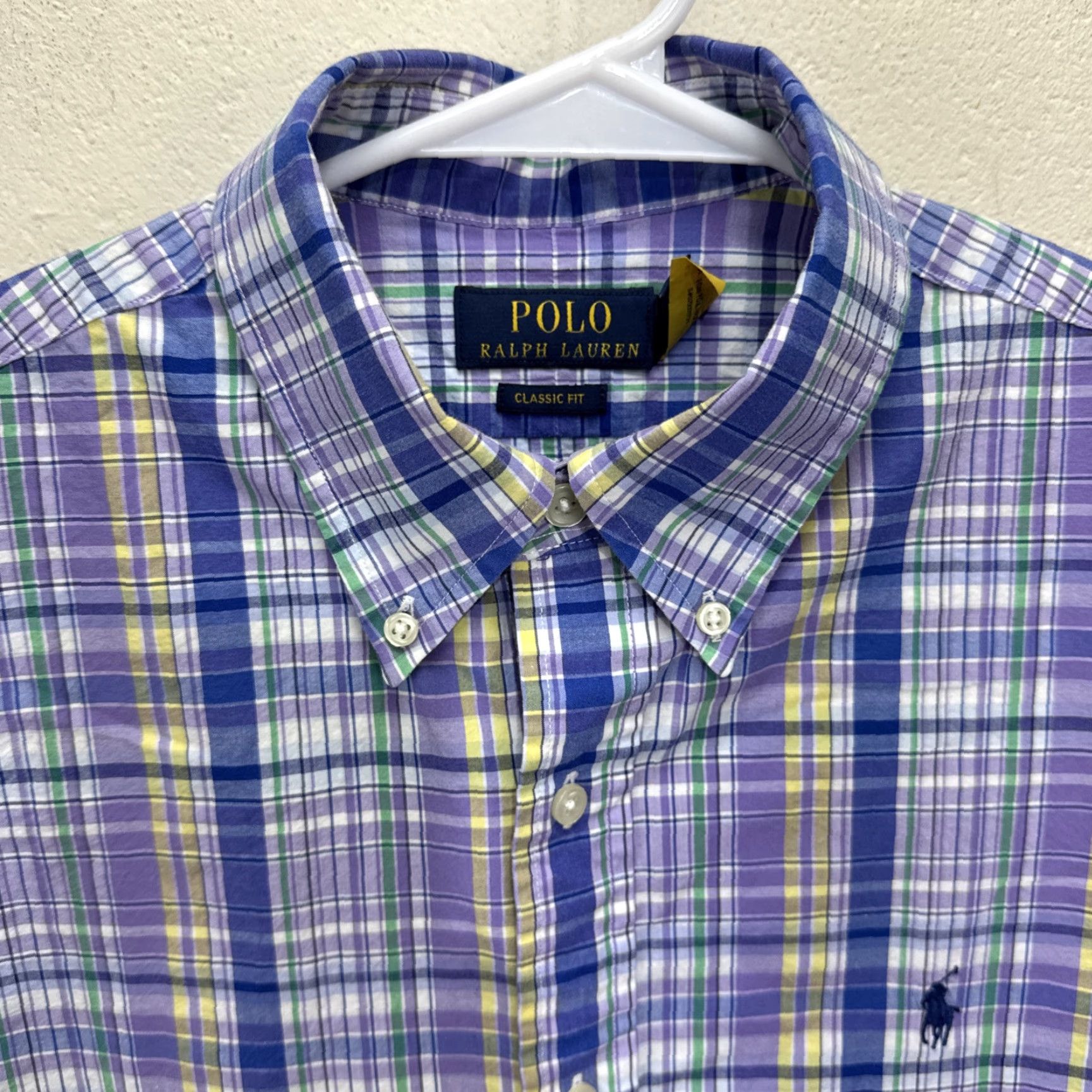 Polo Ralph Lauren VINTAGE Polo Ralph Lauren Mens Shirt M Purple Plaid Classic Button-Down Preppy Casual Golf Size US M / EU 48-50 / 2 - 3 Thumbnail