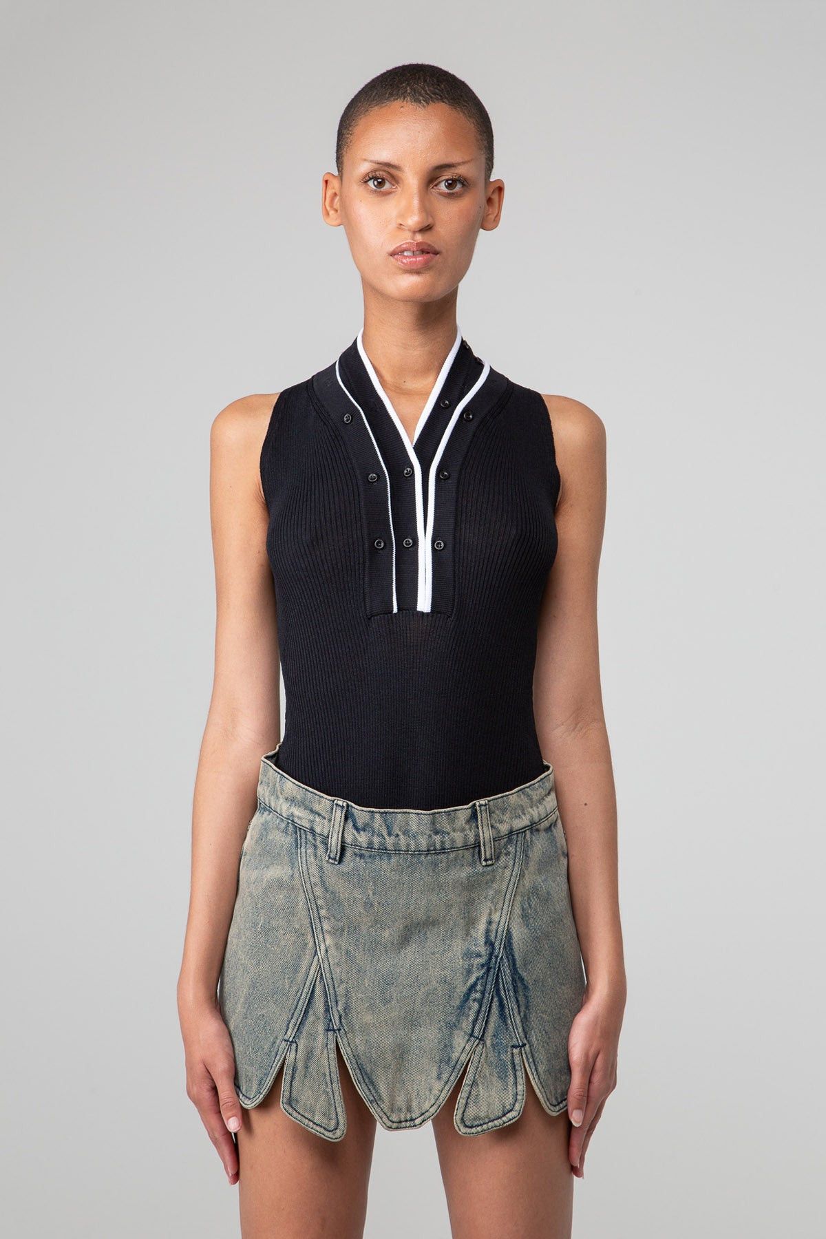 Y/Project $805 Y/Project Triple Neck Bodysuit Size XXS / US 00 / IT 34 - 1 Thumbnail