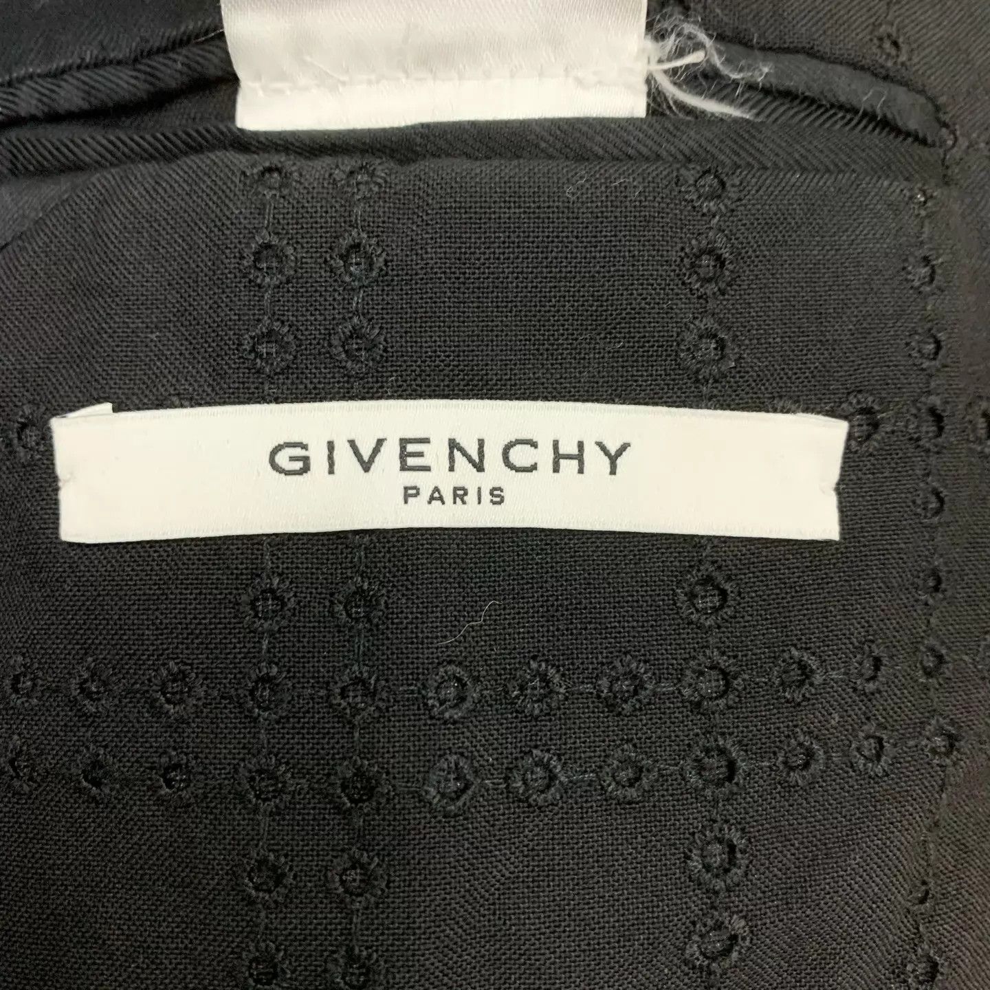Givenchy Givenchy Black Cutout Runway Wool Blazer 48 95 New Size 48S - 4 Thumbnail