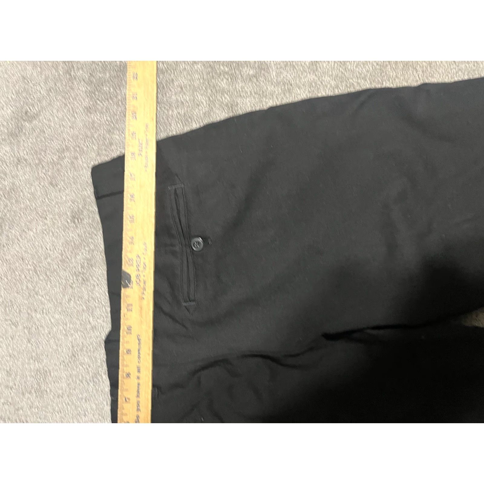 Armani Exchange Armani Exchange Pants Mens XL Black Viscose Blend Modern Lightweight Casual Dress Style City Logo Straight Front Size US 36 / EU 52 - 6 Thumbnail
