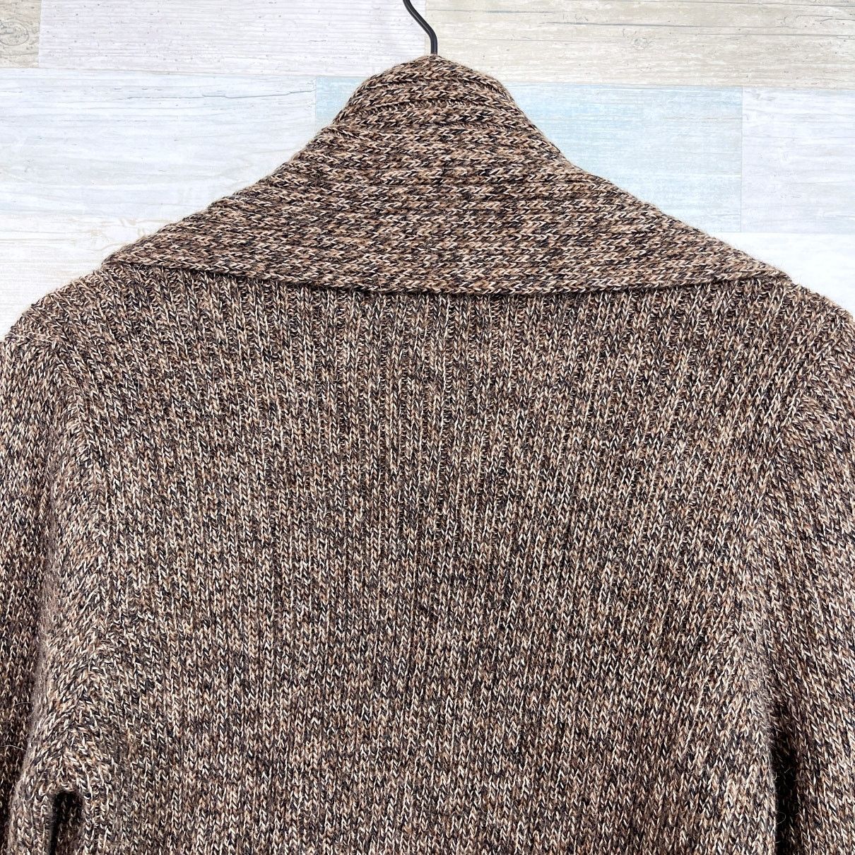 Other Alpaca Fina Chunky Ribbed Cardigan Sweater Brown Womens M Size M / US 6-8 / IT 42-44 - 4 Thumbnail