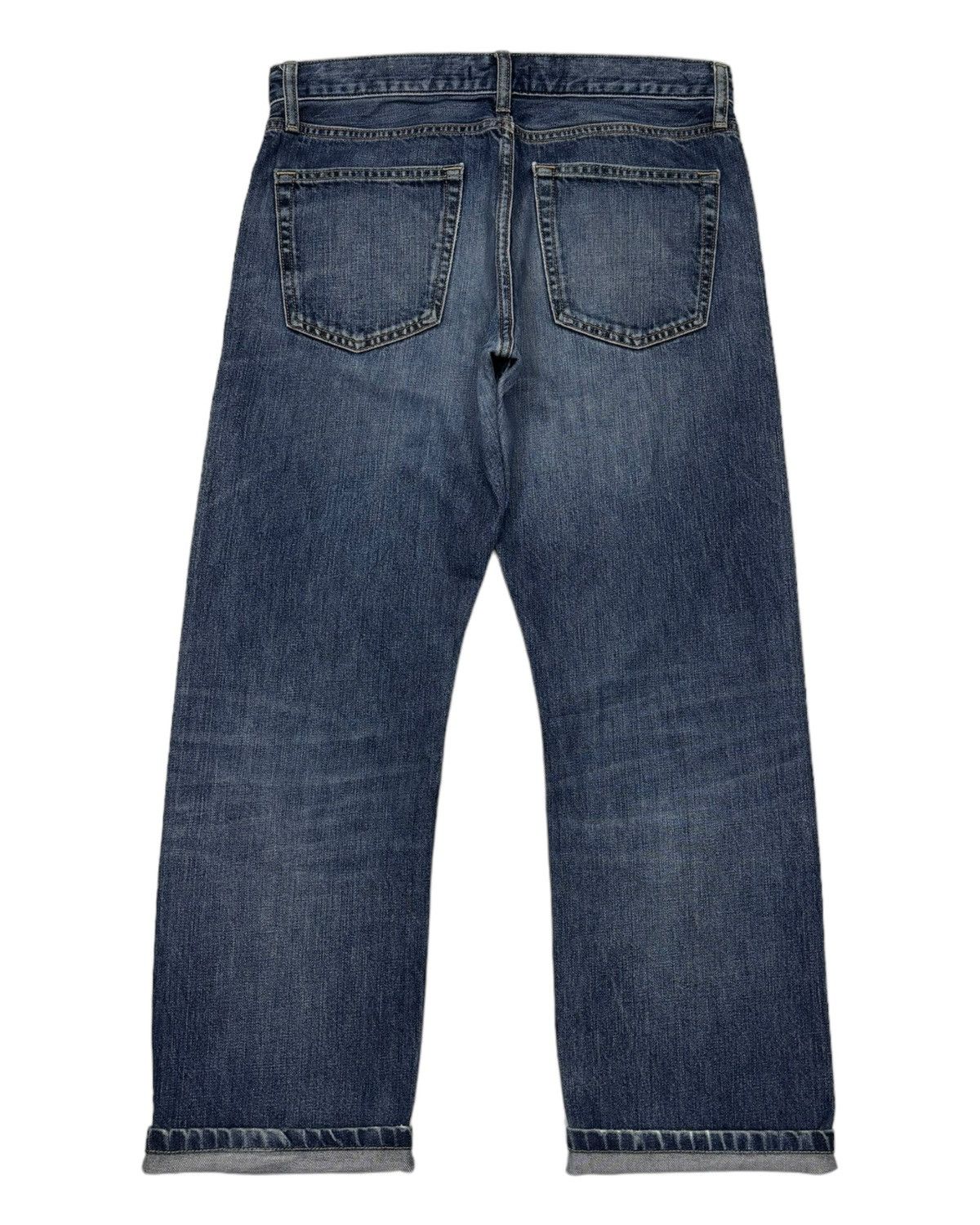 Kapital VINTAGE UNIQLO SELVEDGE DISTRESSED DENIM JEANS Size US 31 - 2 Thumbnail