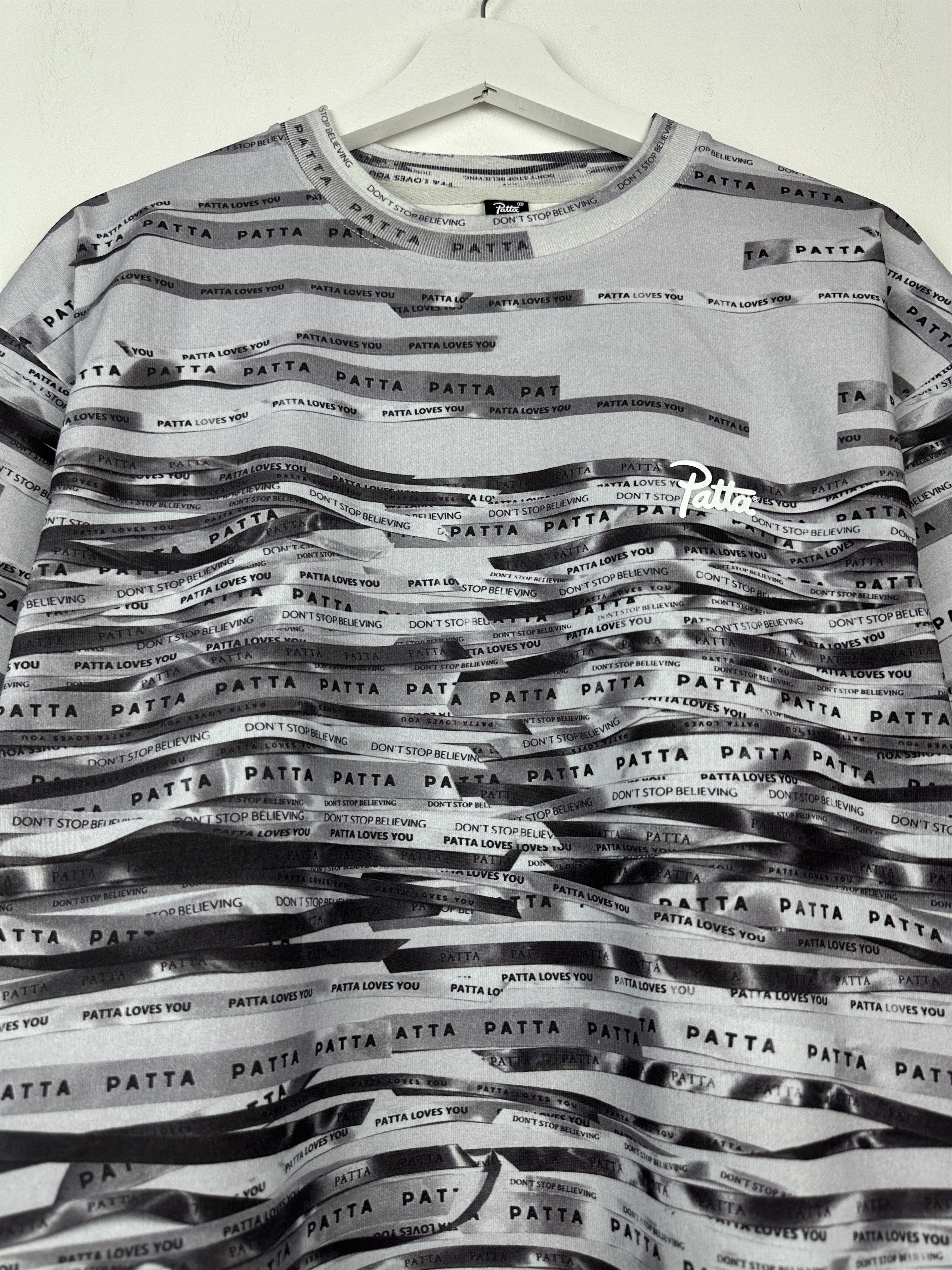 Patta Patta Multi Logo All Over Print Graphic T Shirt Tee Size US M / EU 48-50 / 2 - 7 Thumbnail
