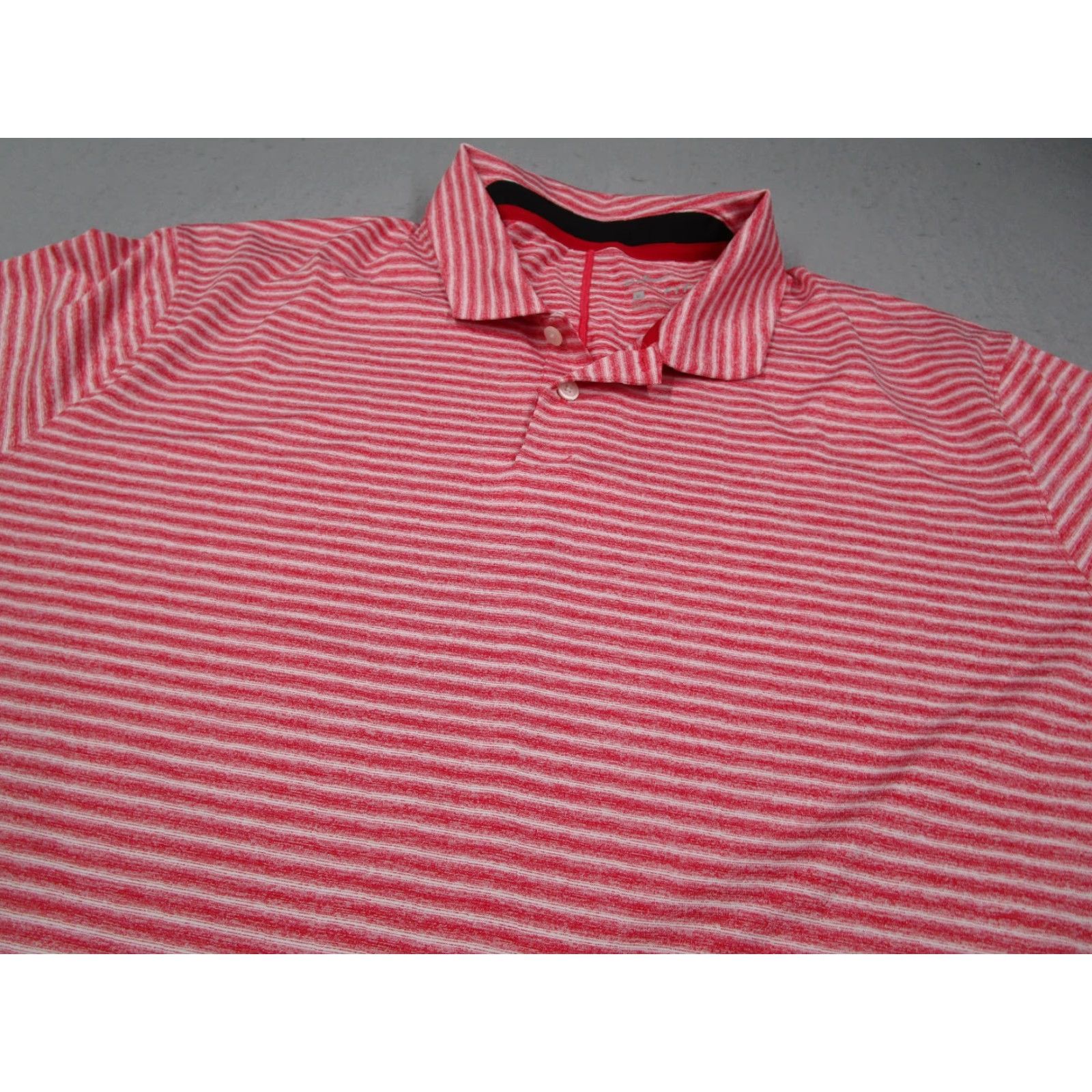 Nike Nike Tiger Woods Polo Shirt Mens XL Red Striped Dri-FIT Golf TW BQ6722-687 Size US XL / EU 56 / 4 - 2 Thumbnail