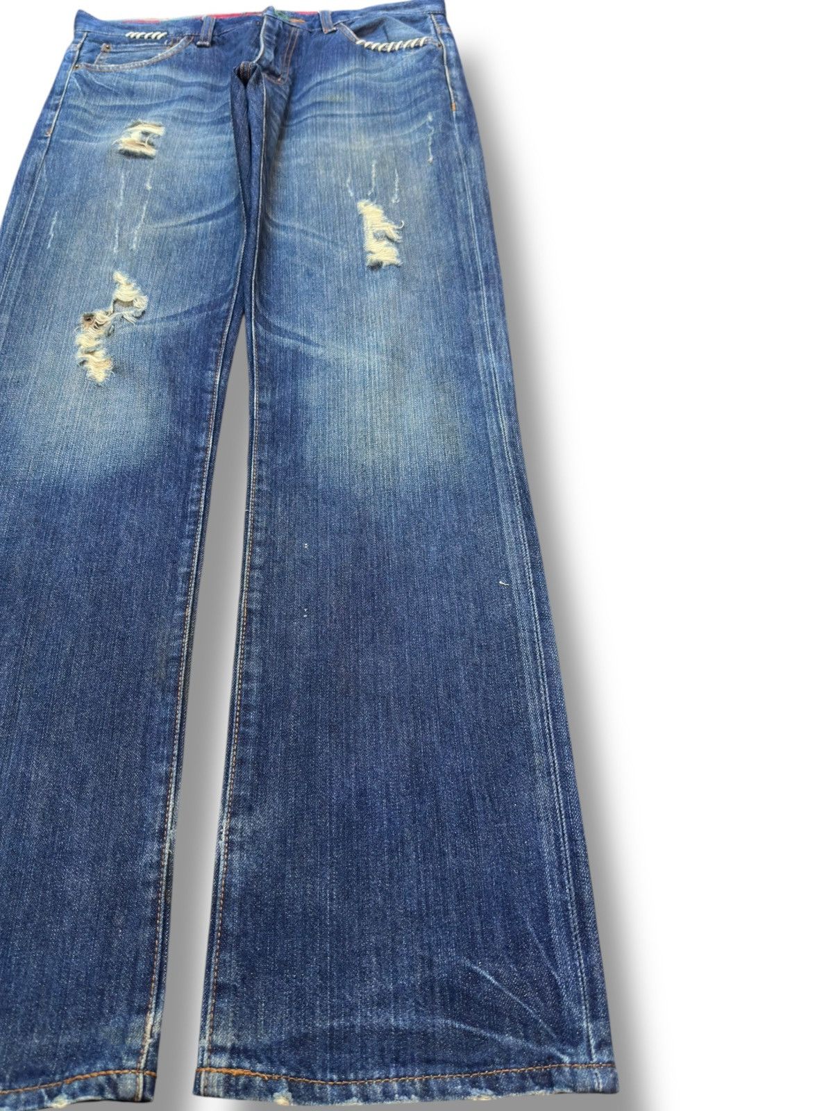 Billabong Vintage Billabong Skater Grunge Distressed Denim Size US 33 - 4 Thumbnail