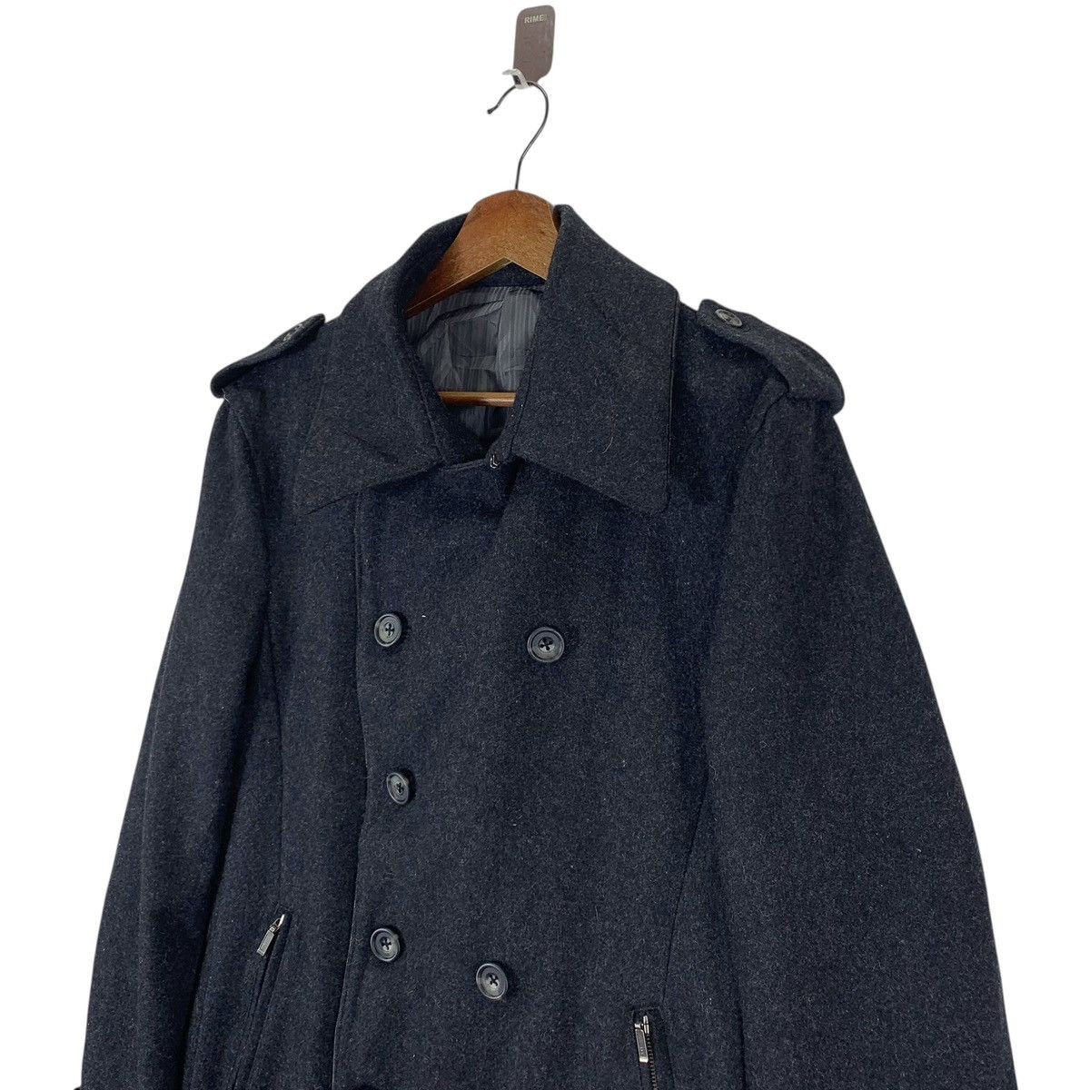 Tornado Mart Vintage Tornado Mart double-breasted wool peacoat Size L / US 10 / IT 46 - 4 Thumbnail
