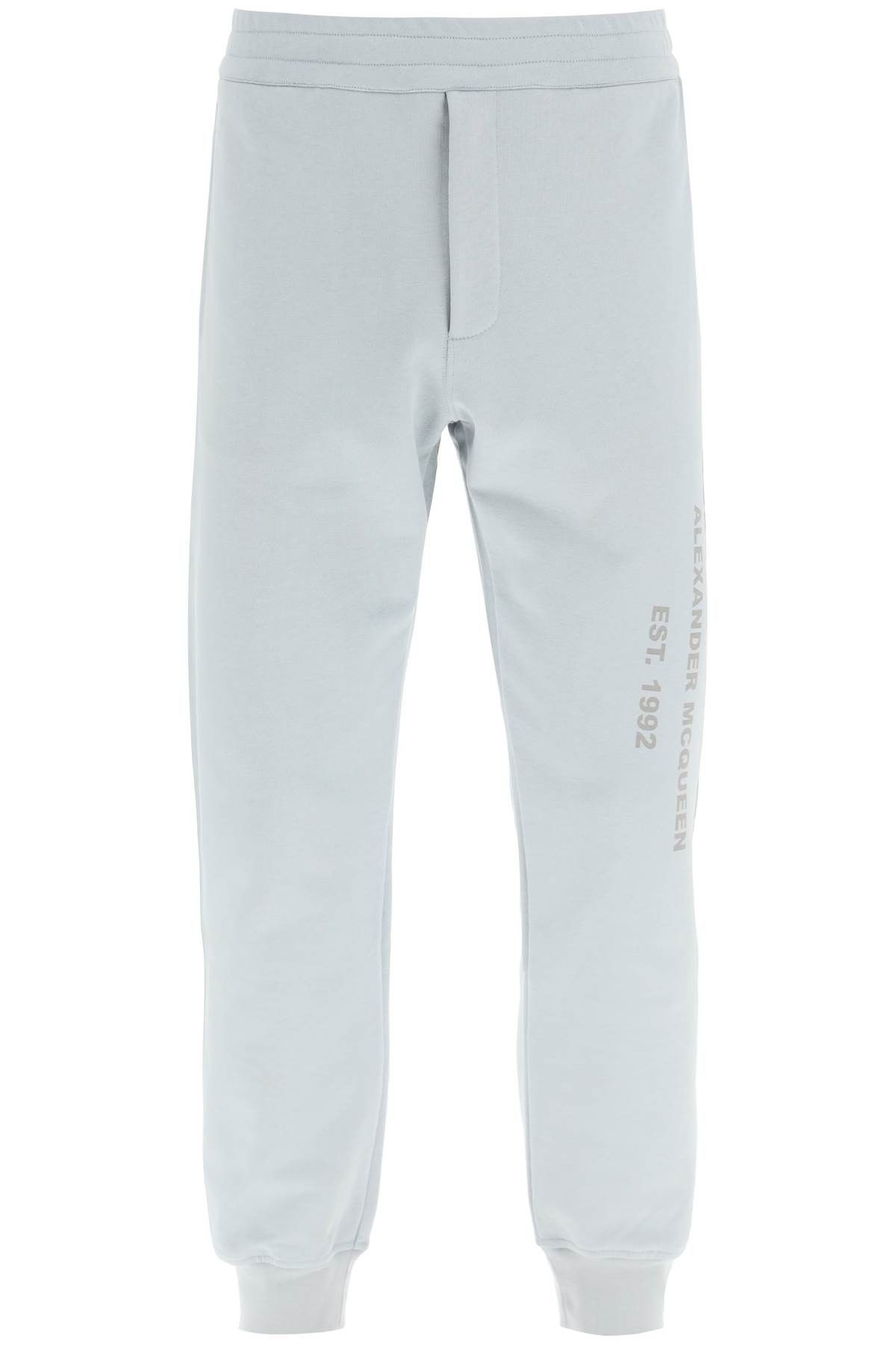 image of Alexander Mcqueen Mcqueen Graffiti Sweatpants in Celeste, Men's (Size 30)