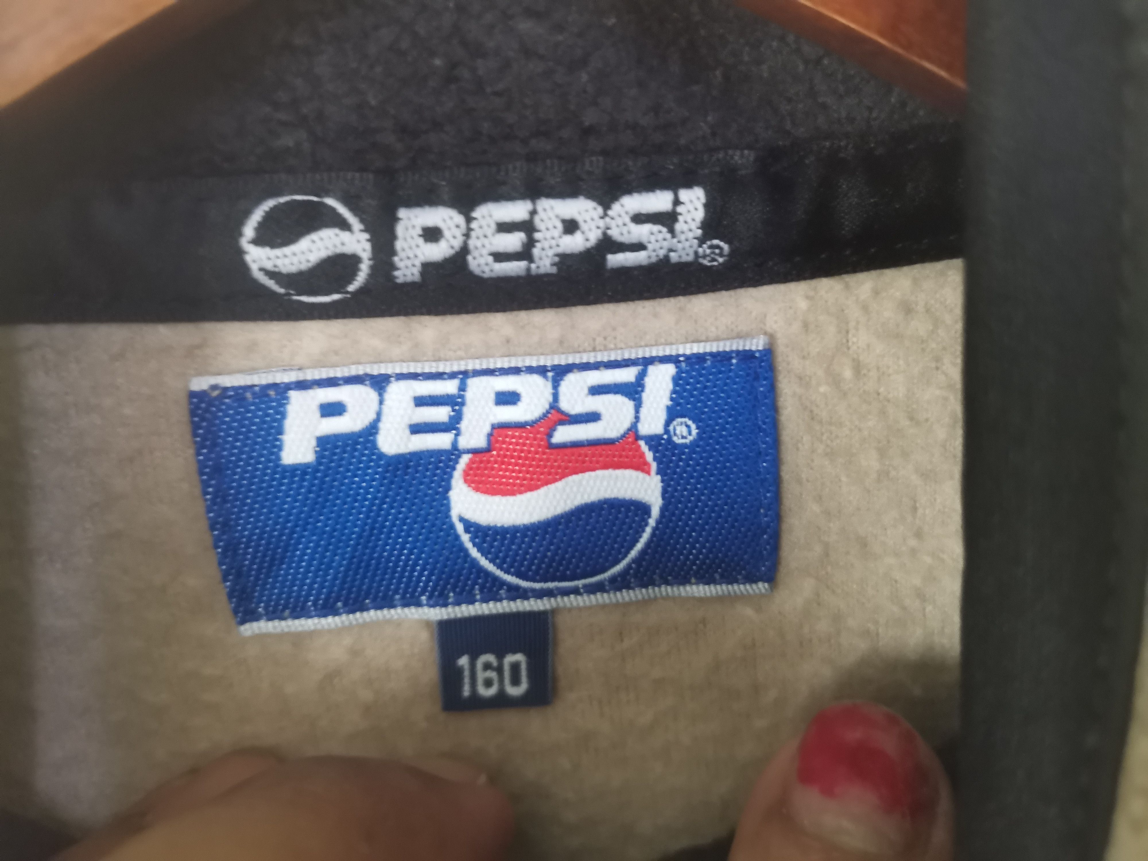 Pepsi × Vintage Rare Pepsi fleece jacket light brown colour Size US S / EU 44-46 / 1 - 7 Thumbnail