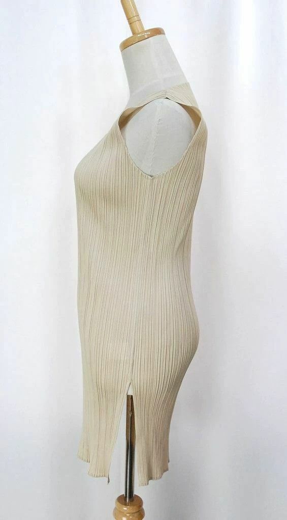 Issey Miyake issey miyake Cream apricot dress Size L / US 10 / IT 46 - 2 Thumbnail