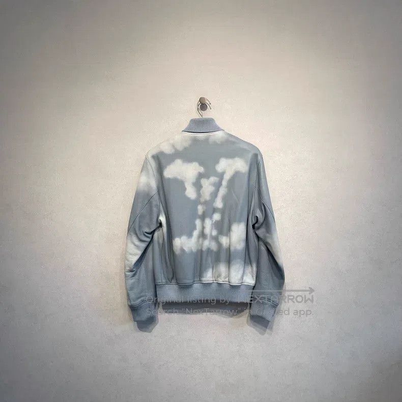 Louis Vuitton Louis Vuitton Blue Sky White Cloud Show Leather Jacket Size US M / EU 48-50 / 2 - 2 Thumbnail