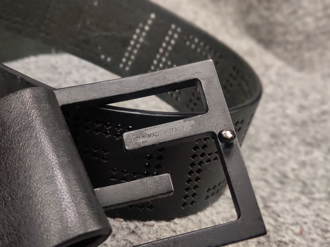 Fendi 🖤 Fendi FF zucca Logo authentic Leather Black Monogram Belt Size ONE SIZE - 14 Thumbnail