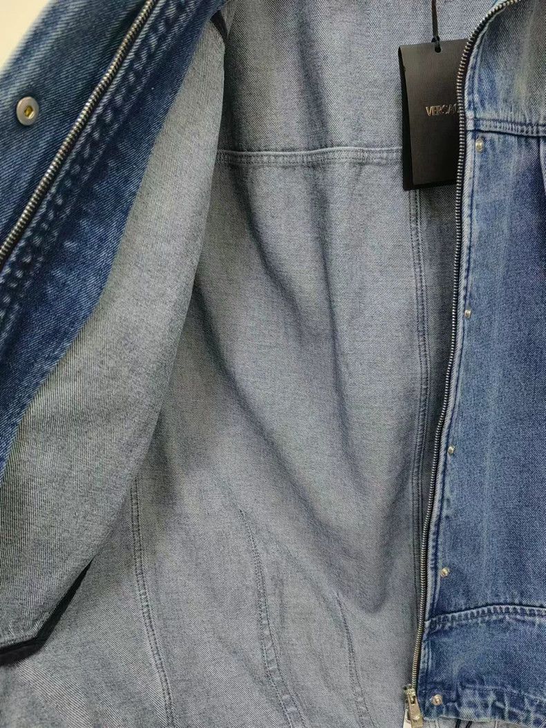 Versace Versace A cape-silhouette denim jacket Size US S / EU 44-46 / 1 - 5 Thumbnail