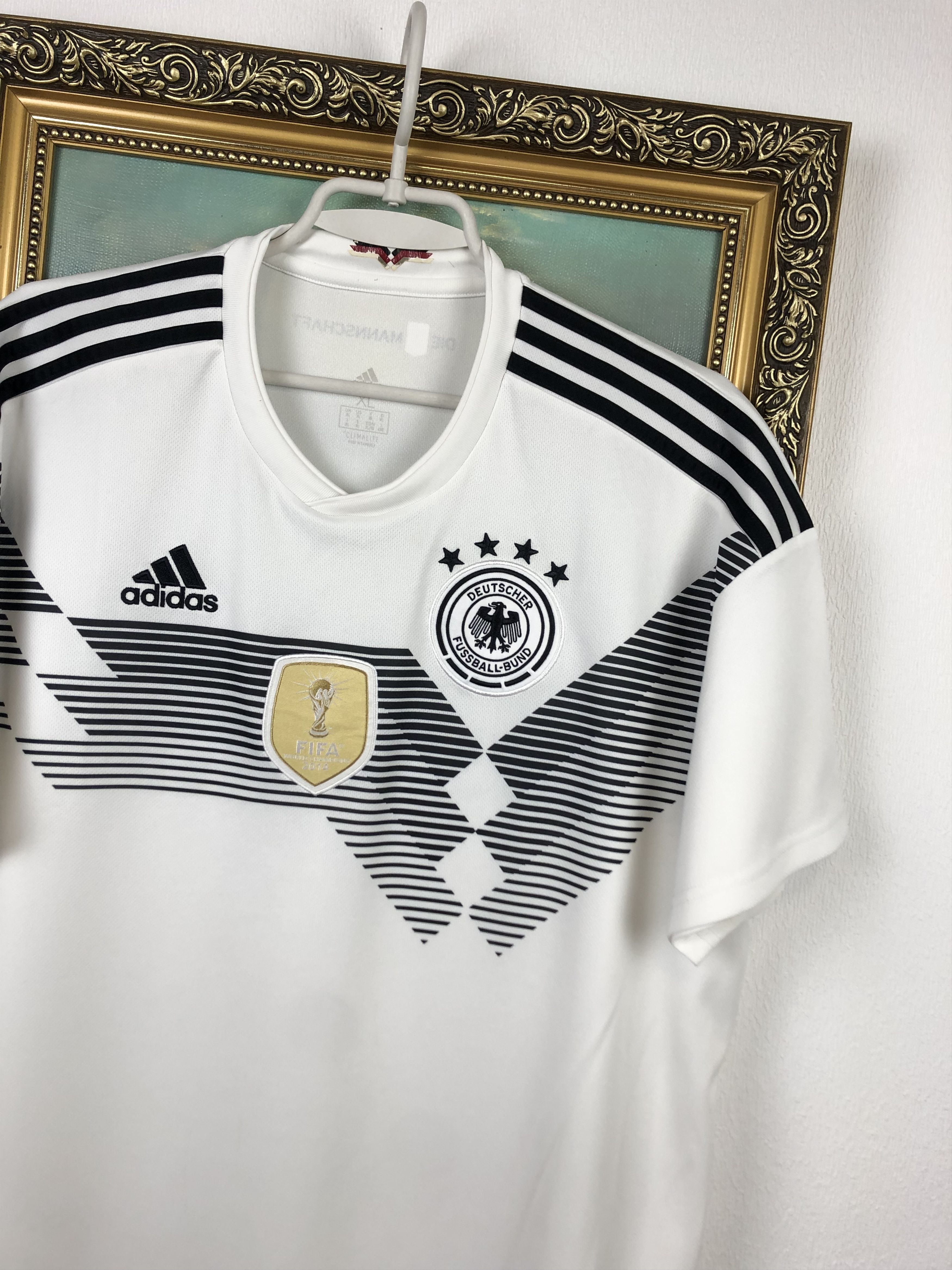 Vintage Germany Home football shirt 2018 Soccer Jersey Adidas Size US XL / EU 56 / 4 - 4 Thumbnail