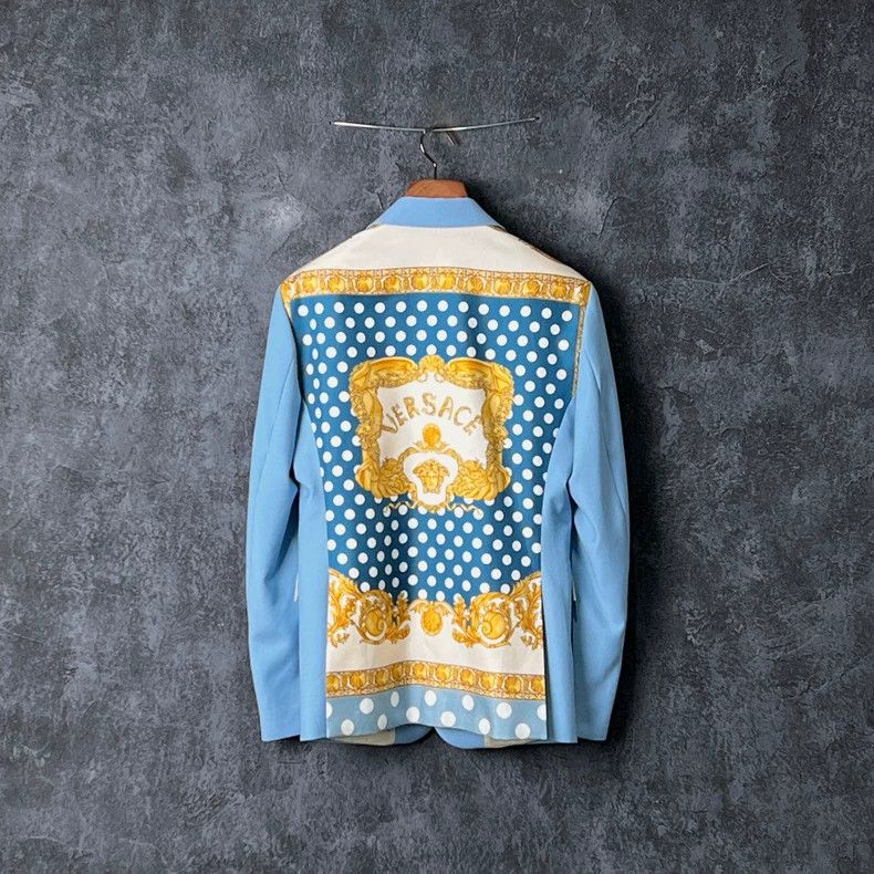 Versace Versace Multi-element print panelled wool suit Size US M / EU 48-50 / 2 - 2 Thumbnail
