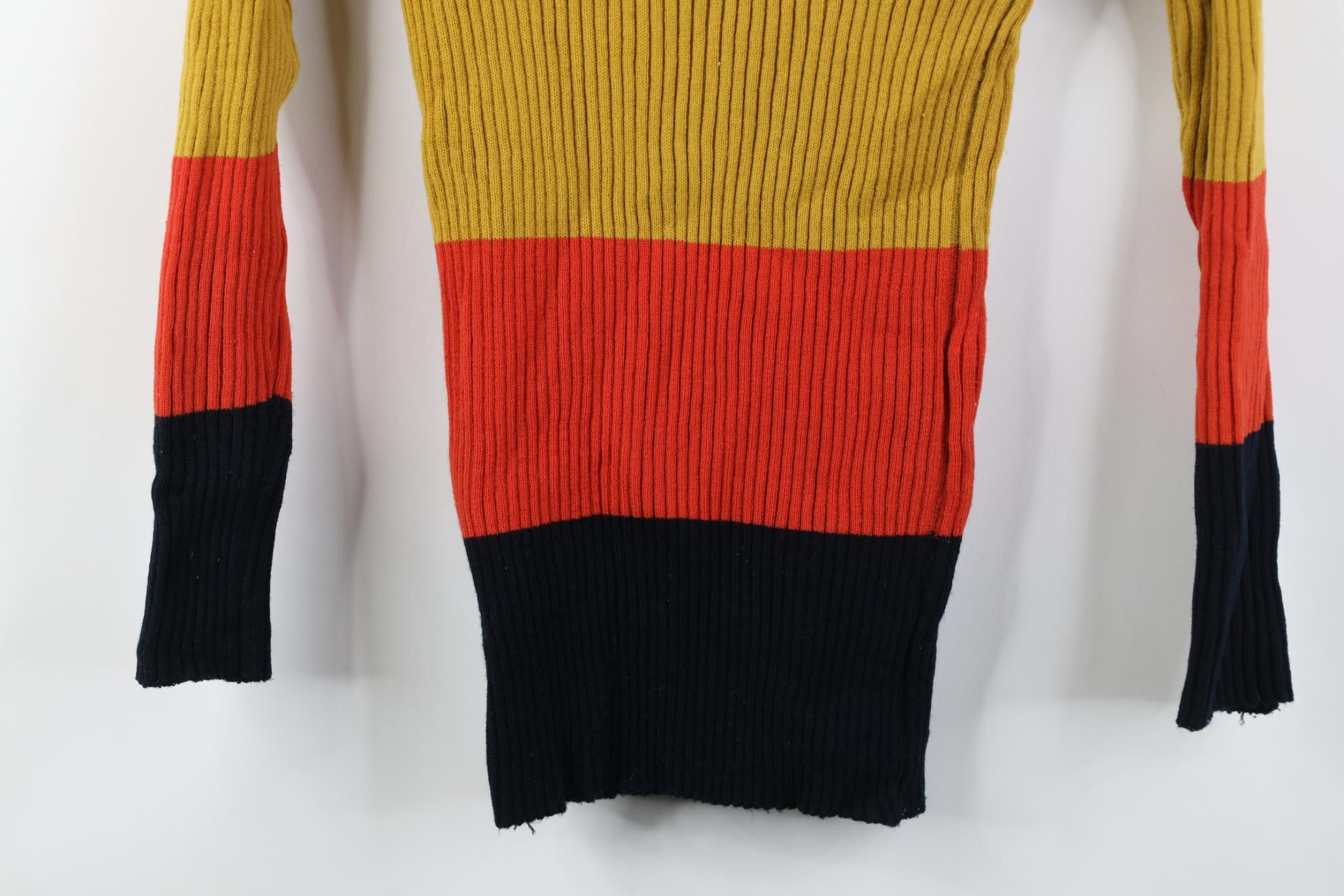 Vintage Vintage 50s 60s Mid Century Modern Block Ribbed Knit Sweater Size M / US 6-8 / IT 42-44 - 15 Thumbnail